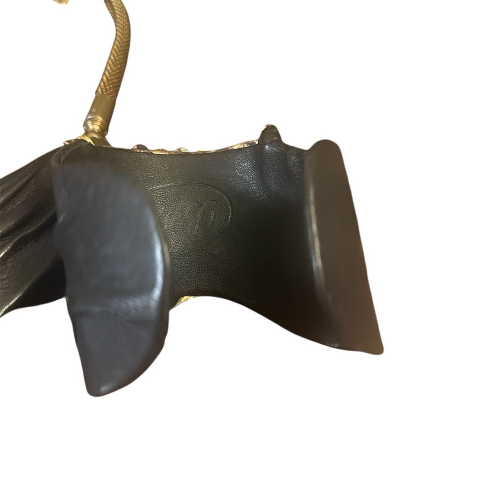 Vintage 70s Vintage Luigi Briglia Leather Gem Bohem Necklace Set Size ONE SIZE - 10 Thumbnail