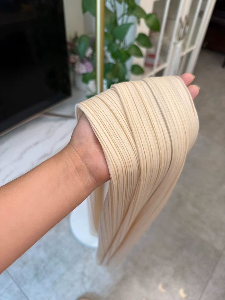 Issey Miyake Issey Miyake size:3 Beige pleated skirt Size XS / US 0-2 / IT 36-38 - 7 Thumbnail