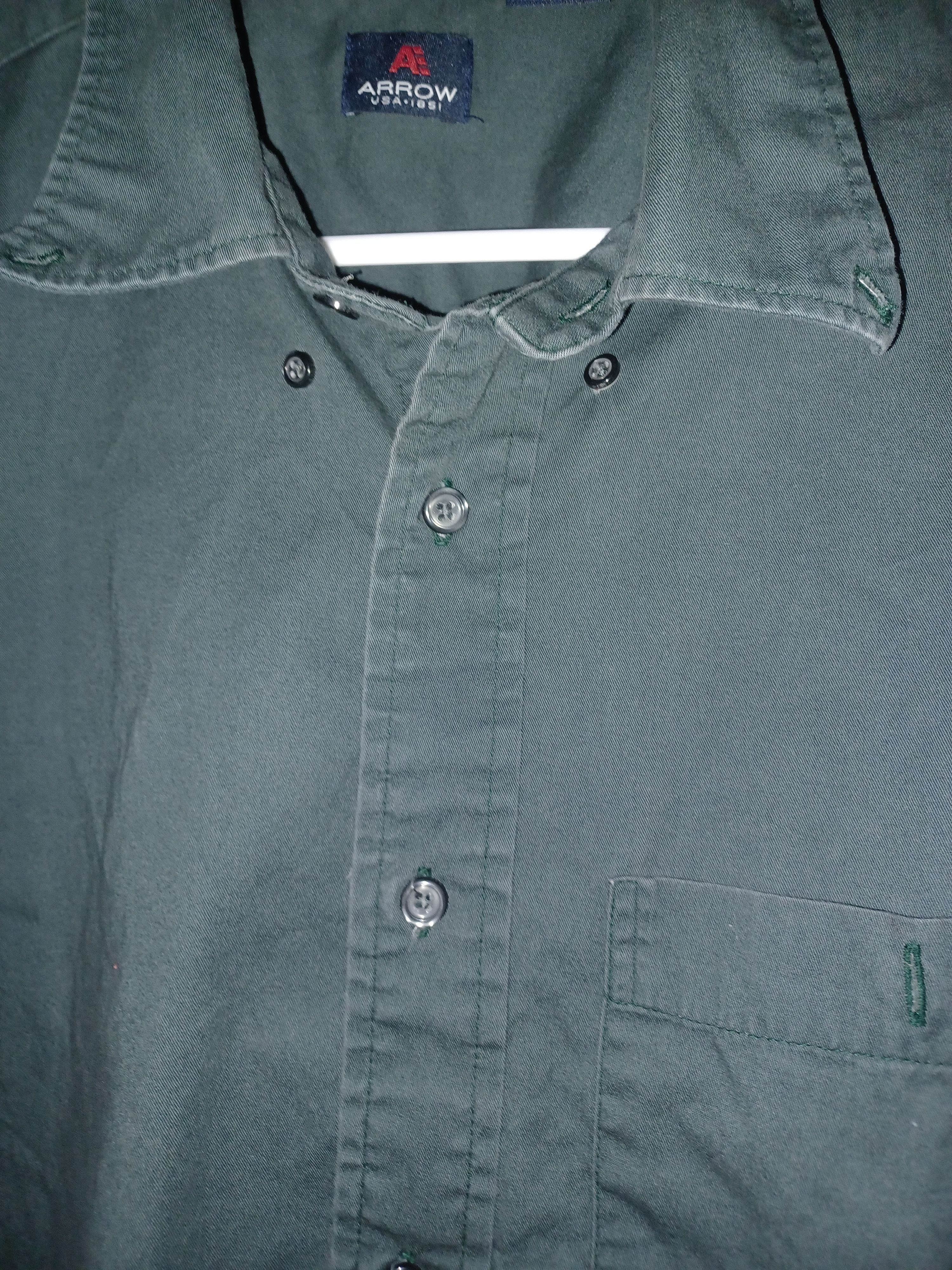 Arrow Arrow Men's Button-Up Shirt XL Dark Hunter Green Size US XL / EU 56 / 4 - 3 Thumbnail