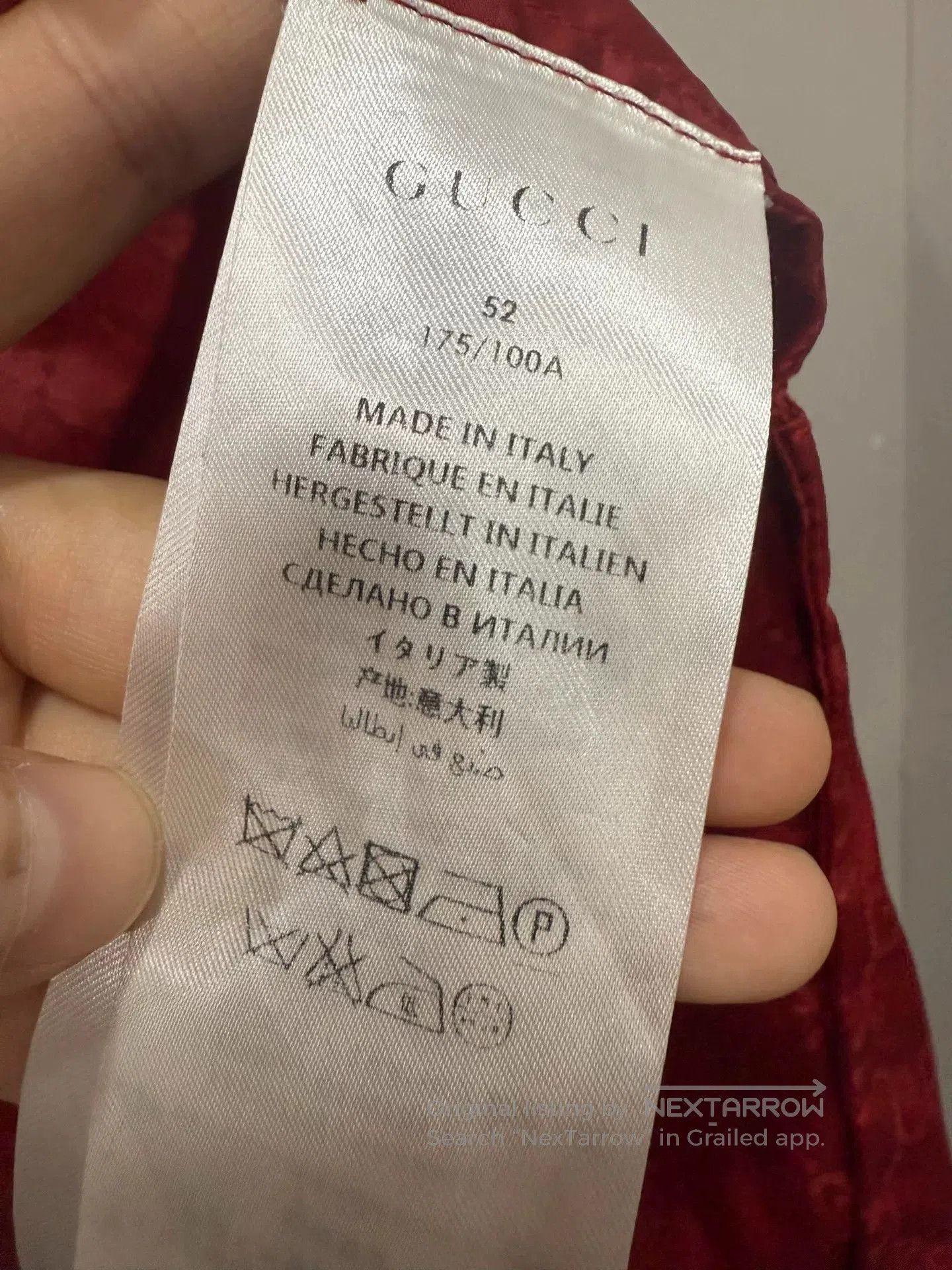 Gucci Gucci Red Logo Jacket Size 52. Size US L / EU 52-54 / 3 - 3 Thumbnail