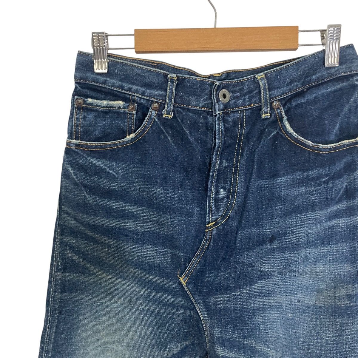 Japanese Brand Vintage Journal Standart Japan Buckle Short Denim Size US 28 / EU 44 - 3 Thumbnail