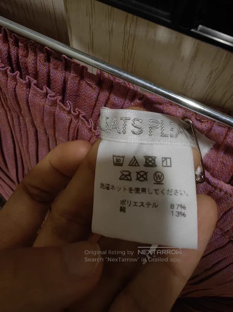 Issey Miyake Issey Miyake Cotton Blend Purple and Pink Pants Size 25" / US 0 / IT 36 - 3 Thumbnail