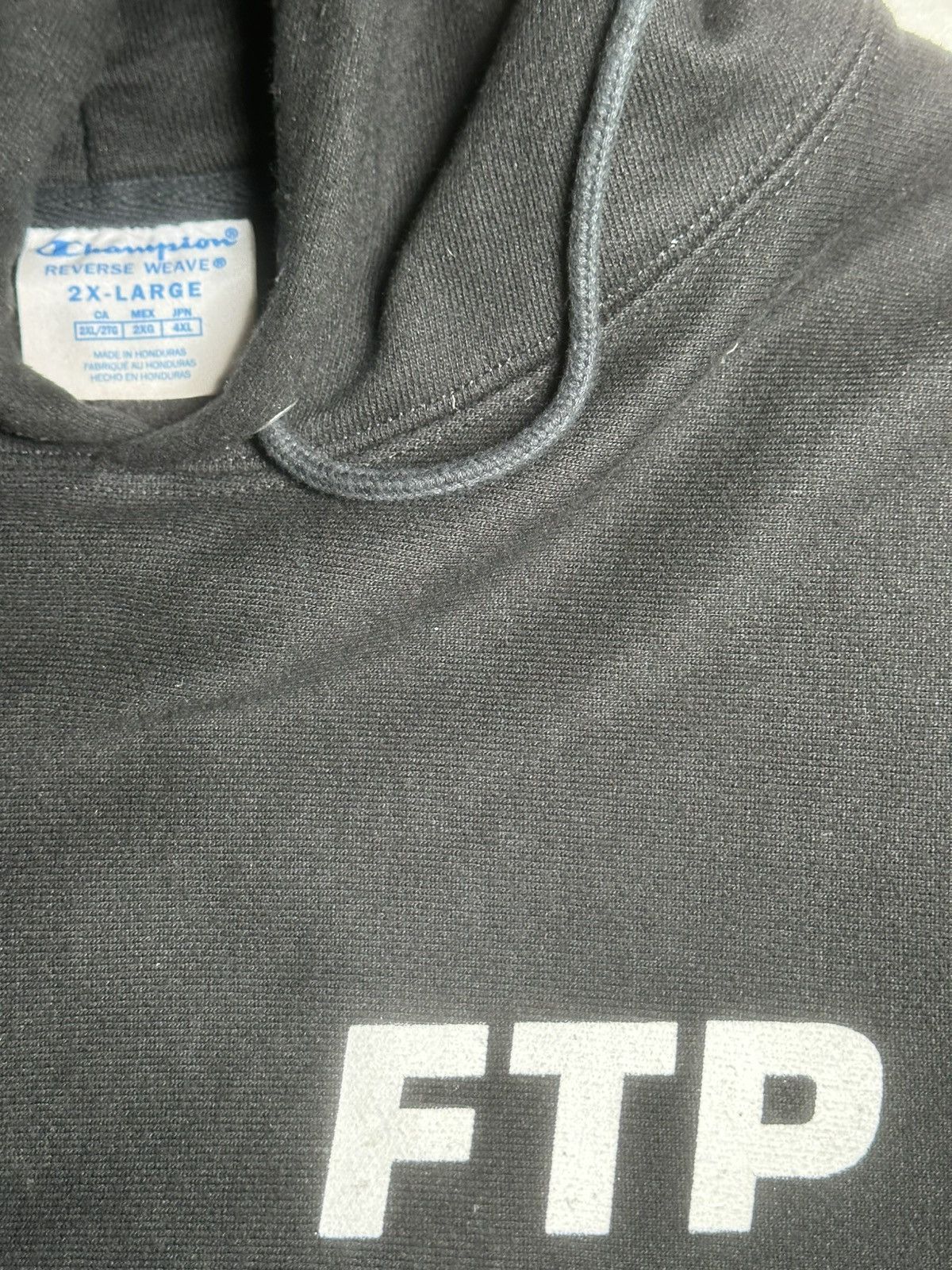 Fuck The Population FTP Champion Reverse Weave Hoodie Black XXL Size US XXL / EU 58 / 5 - 7 Thumbnail