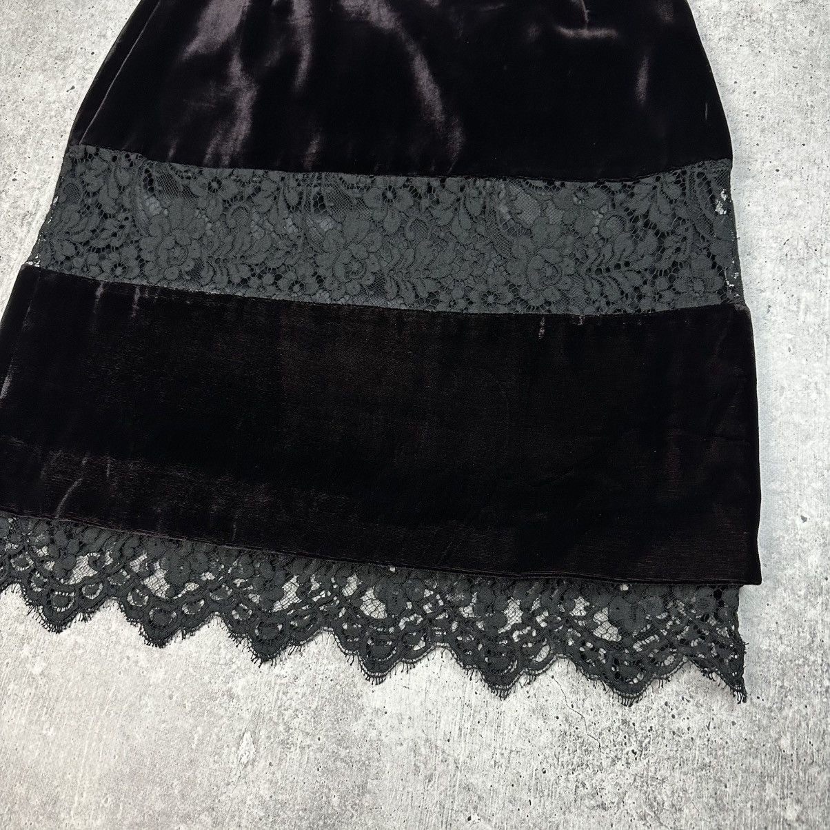 Dolce & Gabbana Dolce Gabbana Velvet Mid-length Skirt Dark Purple Size 30" / US 8 / IT 44 - 3 Thumbnail
