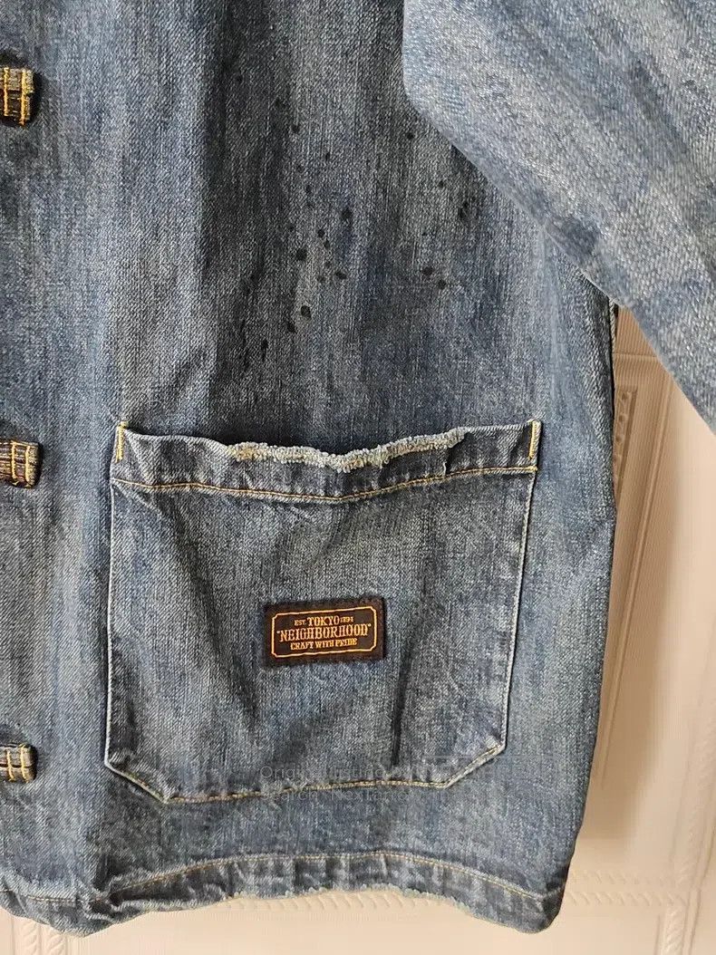 Neighborhood Neighborhood Washed Splattered Tang Suit Denim Jacket Size US M / EU 48-50 / 2 - 2 Thumbnail