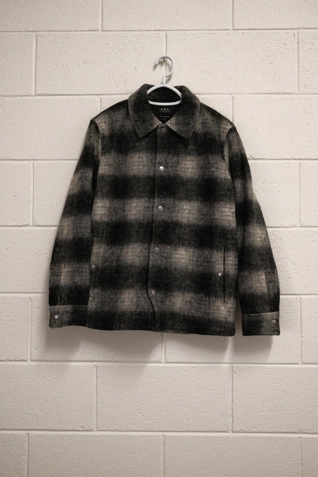 A.P.C. A.P.C. XS ALAN JACKET Black and Gray Plaid Wool Jacket Size US XS / EU 42 / 0 - 1 Thumbnail