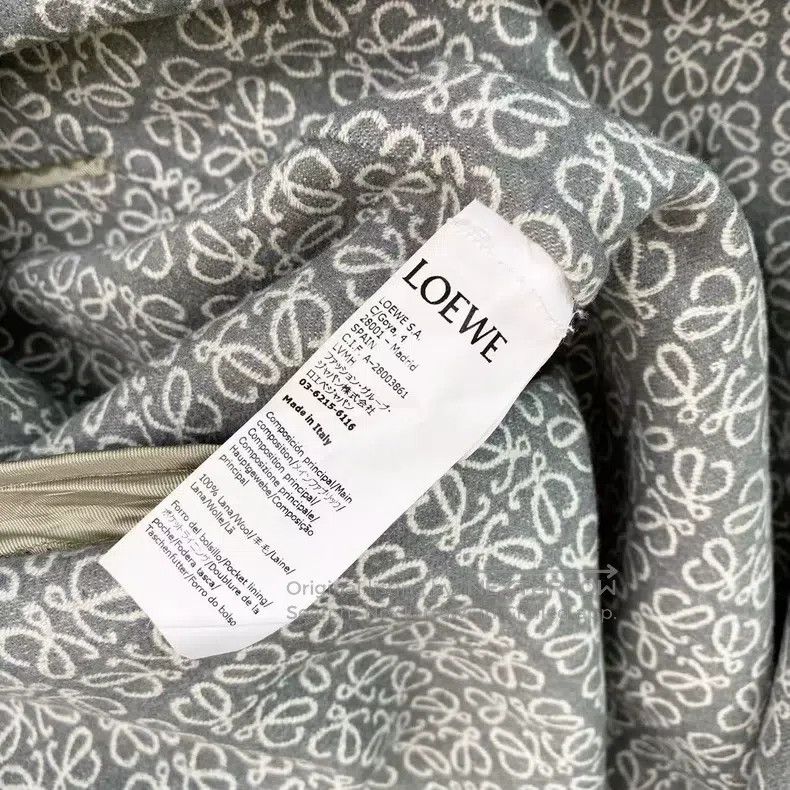 Loewe Loewe Wool blue lining floral full print bathrobe coat Size XS / US 0-2 / IT 36-38 - 4 Thumbnail