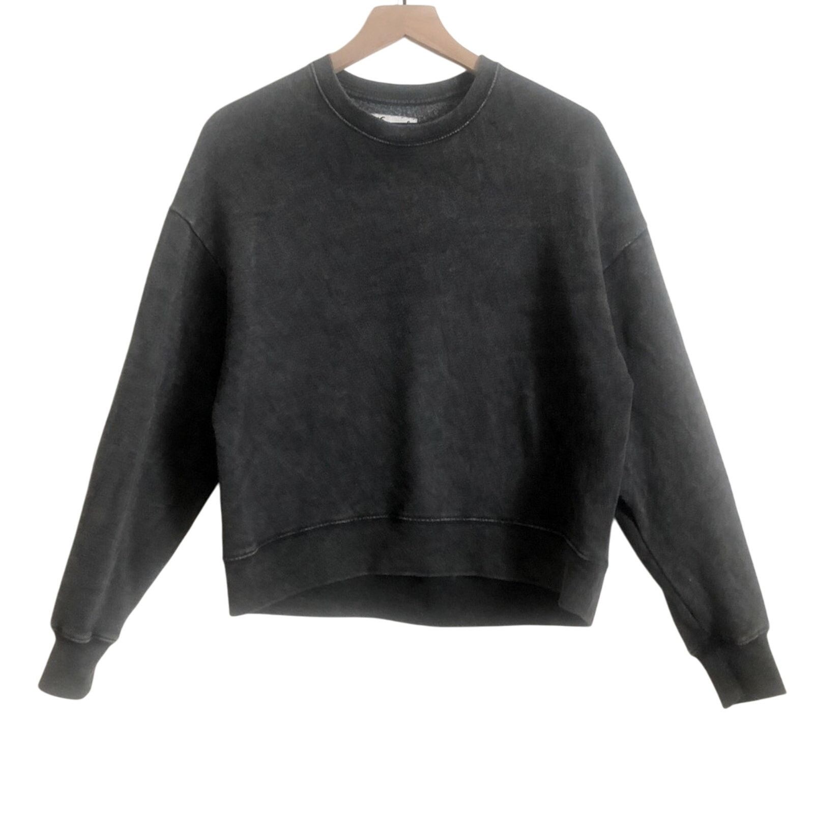 Hollister Hollister Dark Gray Crew Neck Long Sleeve Fleece Sweater Size S / US 4 / IT 40 - 1 Thumbnail