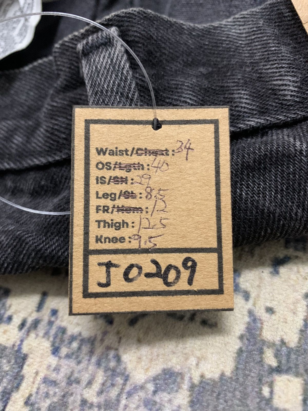 Levi's W34x29 Vintage Levis 501 Jean Black Wash Straight Fit Size US 36 / EU 52 - 13 Thumbnail