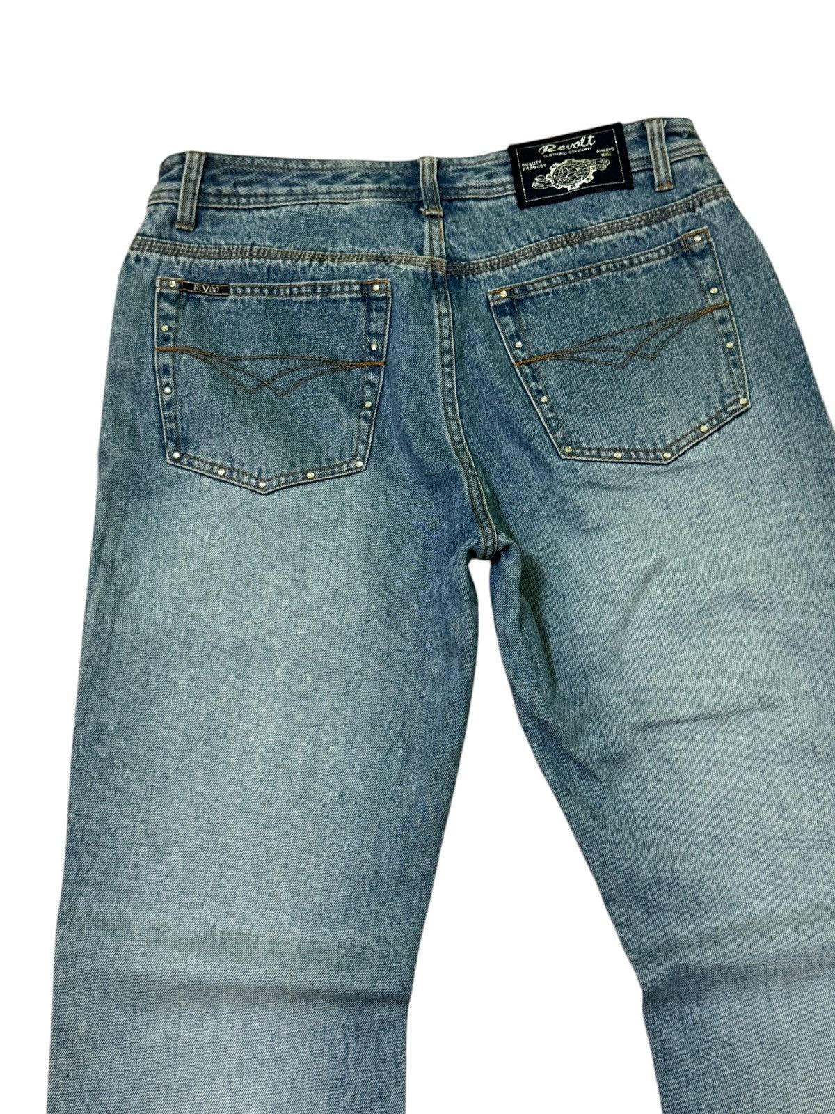 Hysteric Glamour × If Six Was Nine × Le Grande Bleu (L.G.B.) Flared REVOLT Studded Design Boot Cut Denim Size US 30 / EU 46 - 8 Thumbnail