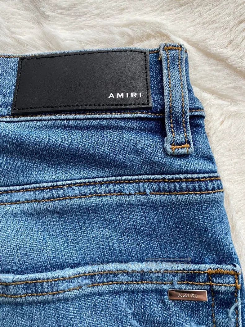 Amiri Amiri Size 30 Washed blue Hawaiian patchwork jeans Size US 30 / EU 46 - 3 Thumbnail