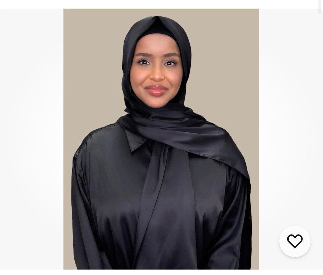 Other Premium Black Satin Rectangle Womens Hijab Scarf Size ONE SIZE - 1 Thumbnail
