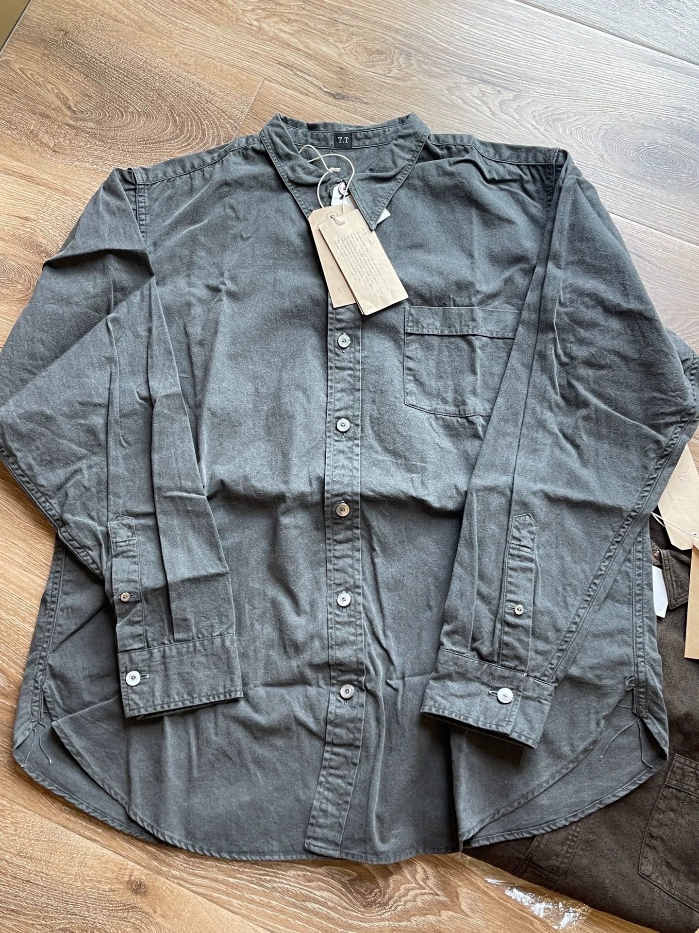 Other T.T LOT.106 NARROW COLLAR Ink-Dyed 25AW Long Sleeve Shirt Size US L / EU 52-54 / 3 - 2 Thumbnail