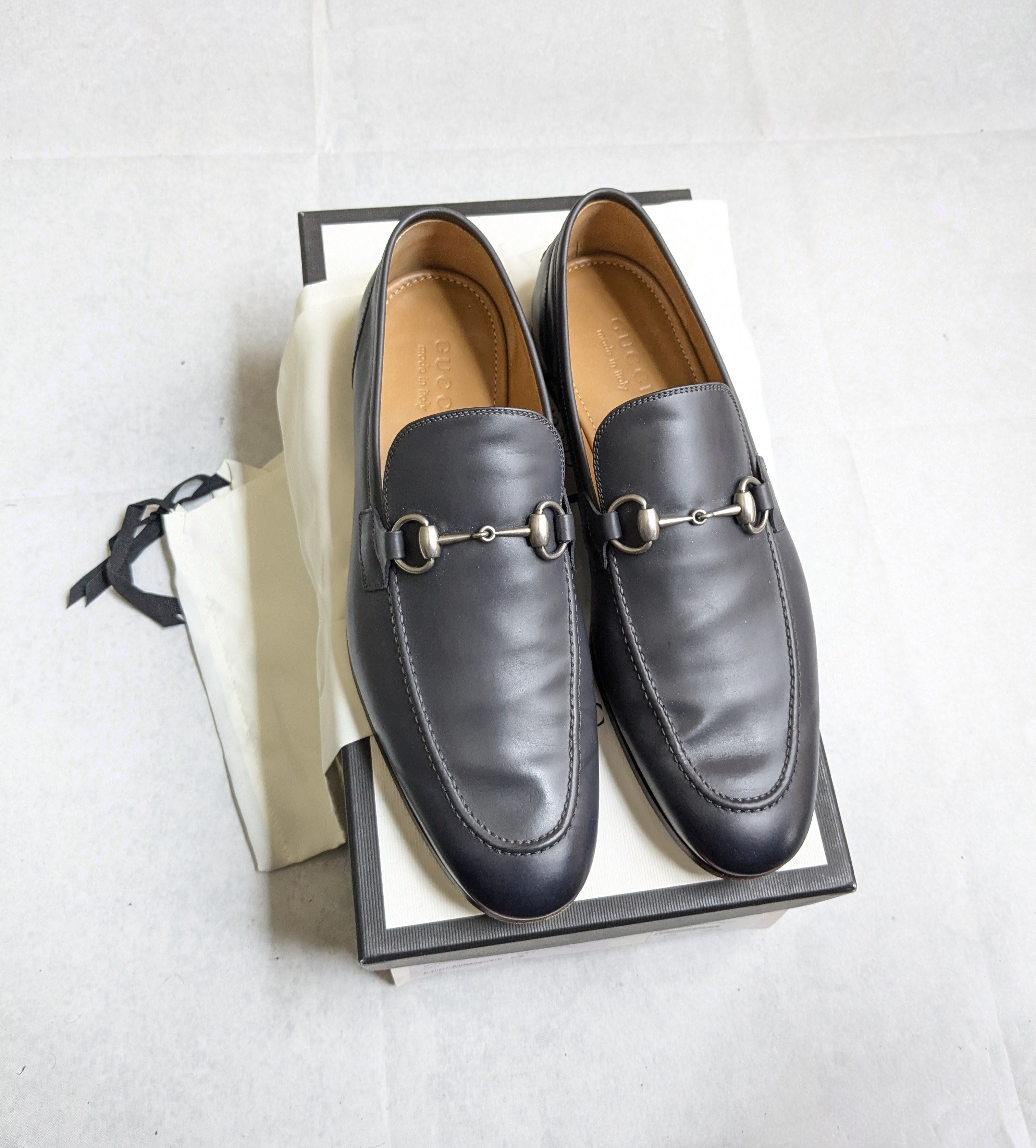Gucci Gucci Horsebit Loafers Gray 10 Leather Size US 10 / EU 43 - 1 Thumbnail