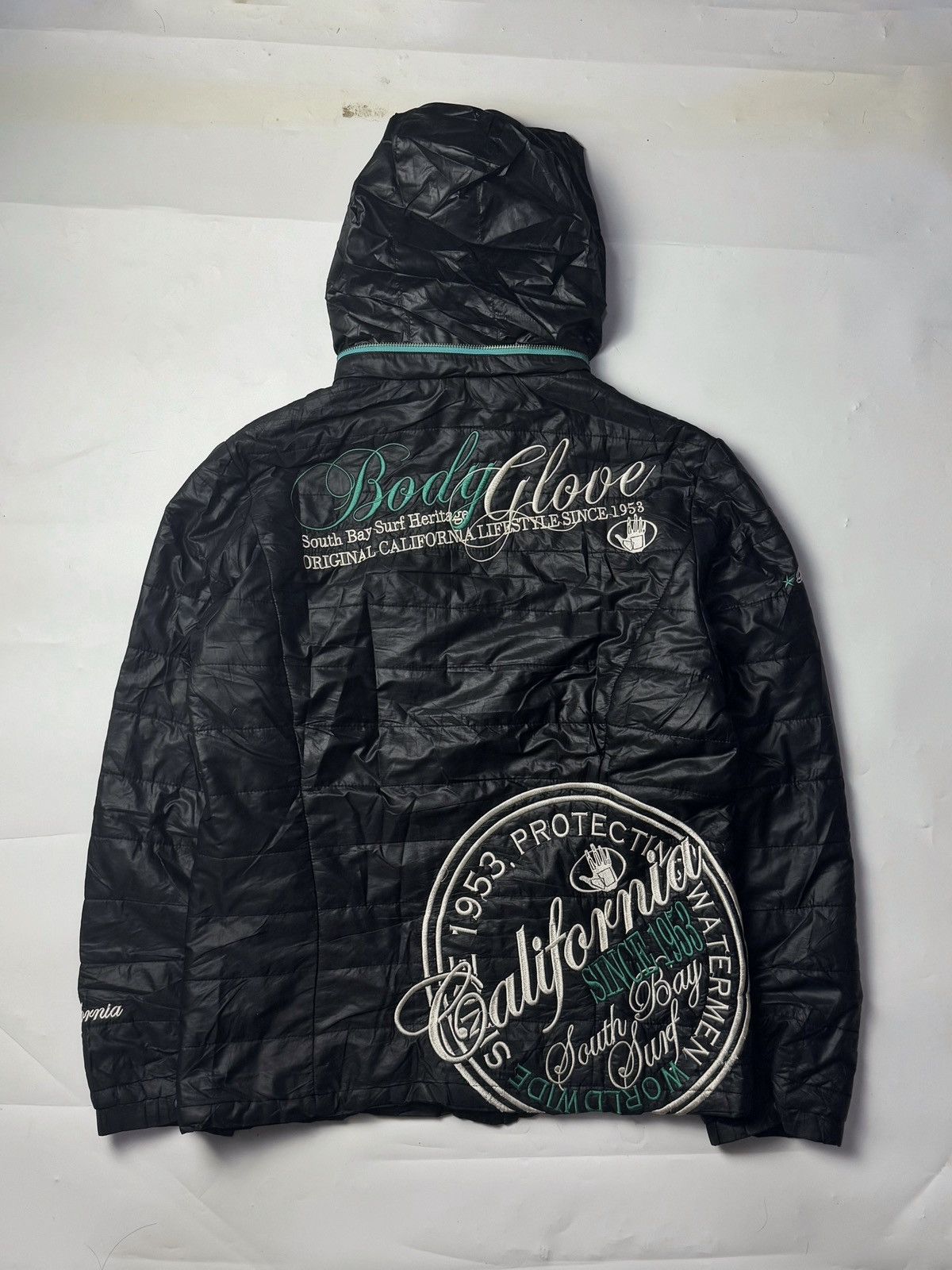 If Six Was Nine Bono Hoodie Poem Puffer Jacket Body Glove Japanese 2000s Size US L / EU 52-54 / 3 - 1 Thumbnail