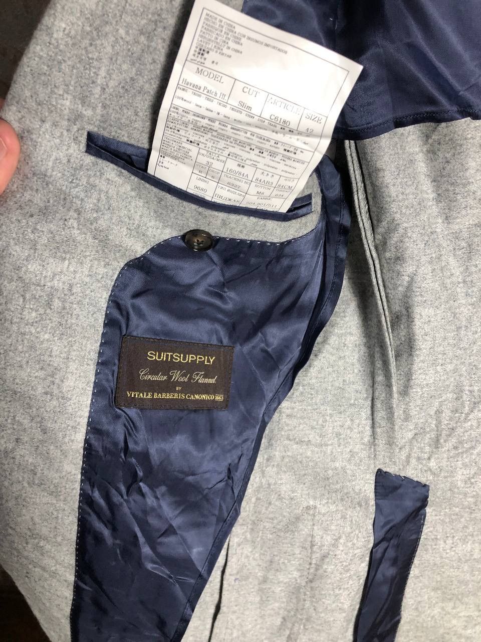 Suitsupply VERY RARE SUITSUPPLY BLAZER ITALIAN DESIGNER SUIT DELUX Y2K Size 42S - 9 Thumbnail