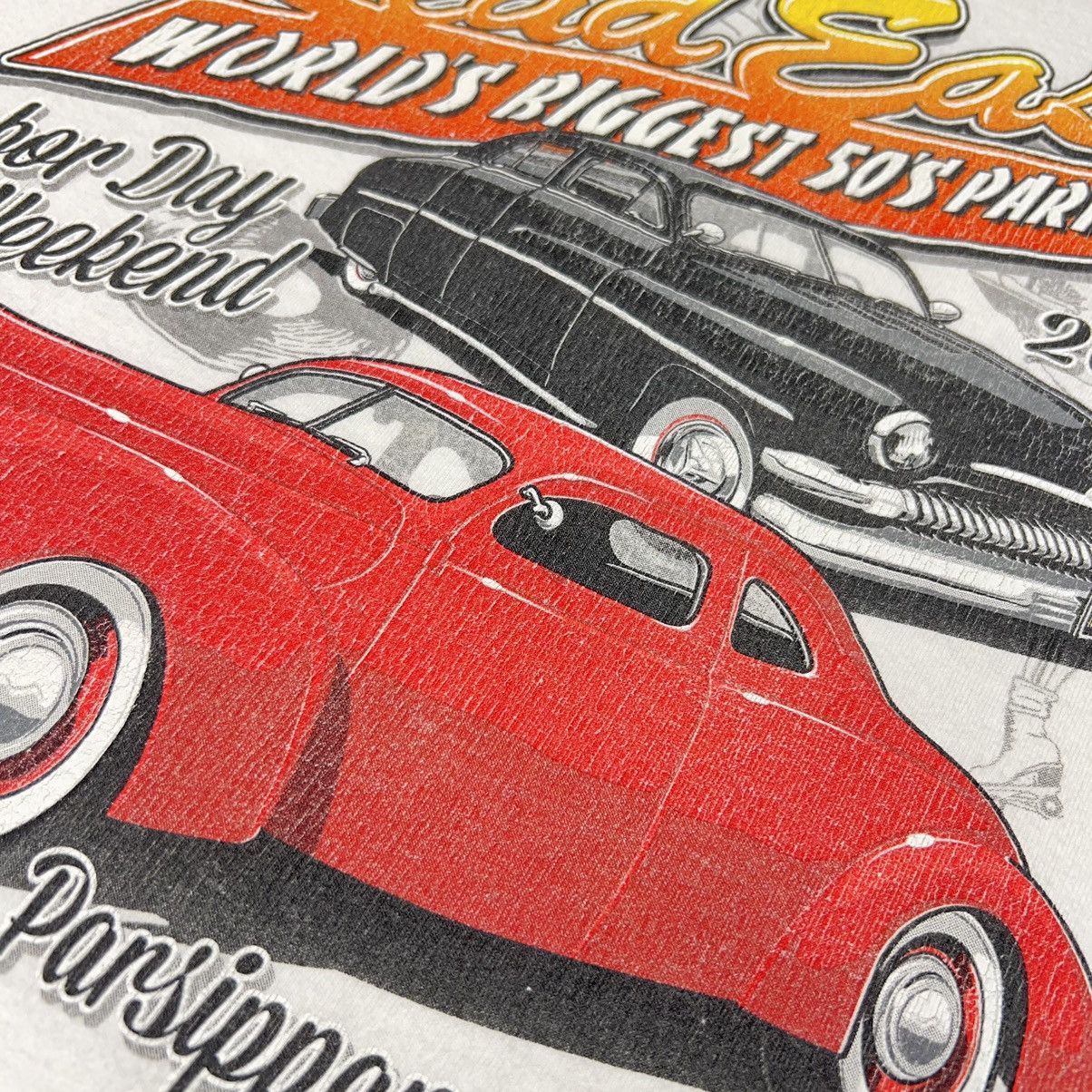 Gildan × Vintage Car Tee Shirt White Hot Rod Classic Show NJ Custom Auto Y2K Size US XL / EU 56 / 4 - 3 Thumbnail