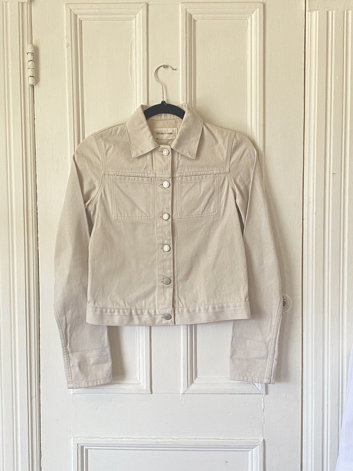 Helmut Lang Helmut Lang ‘90s raw silk denim 2 pocket turn up jacket Size XS / US 0-2 / IT 36-38 - 1 Thumbnail