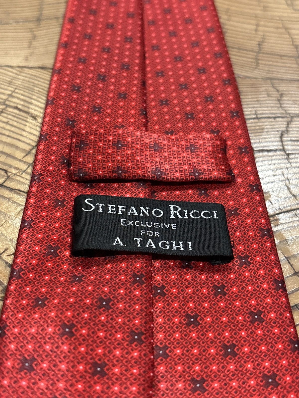 Stefano Ricci Stefano Ricci x A. Taghi Exclusive Red Silk Tie Size ONE SIZE - 1 Thumbnail