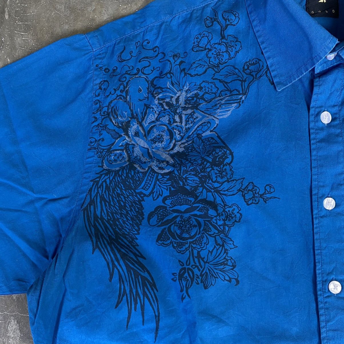 Karl Kani Karl Kani Rose Tattoo Button up Shirt Size US XL / EU 56 / 4 - 3 Thumbnail