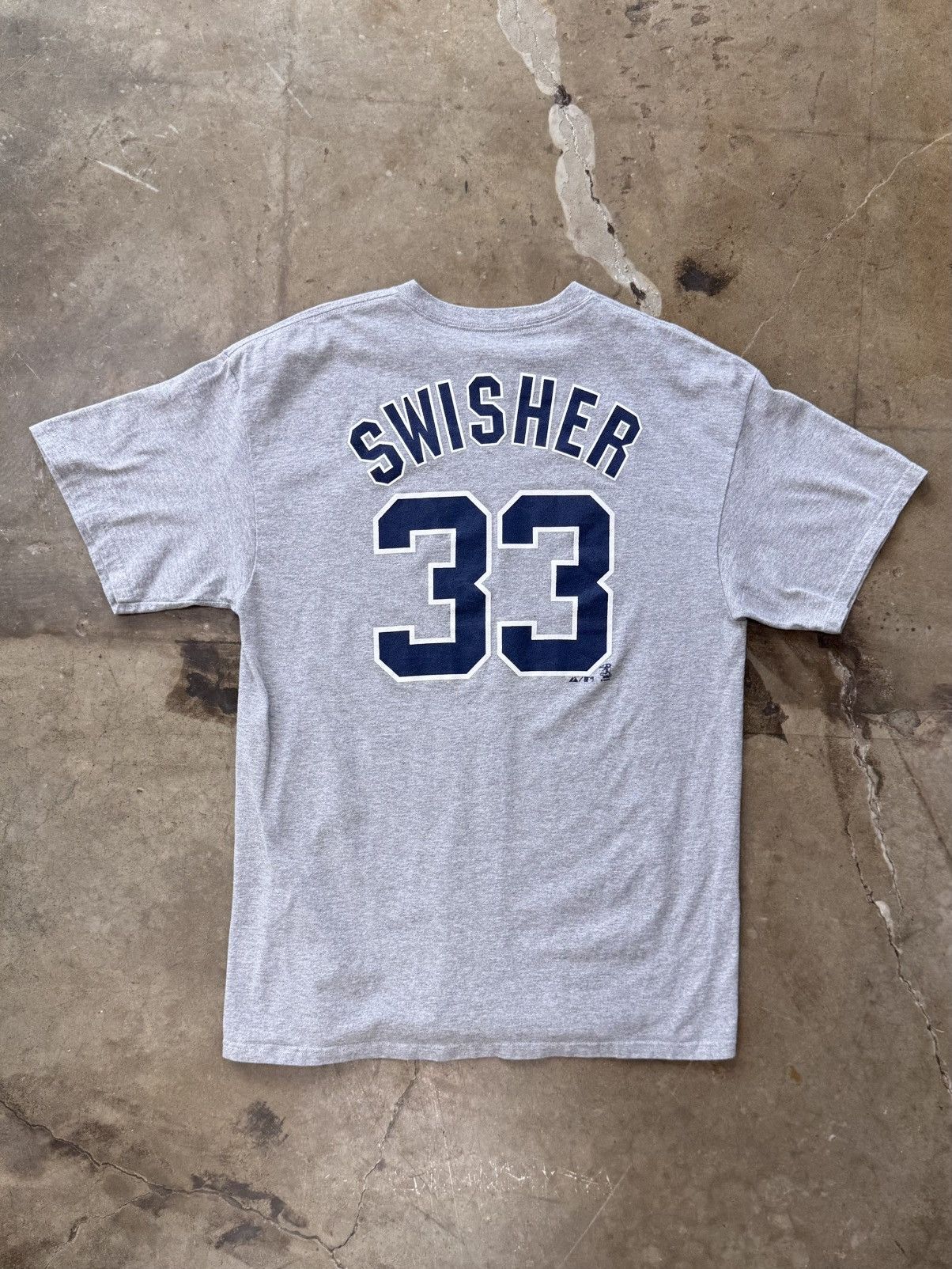 Vintage Vintage NY Yankees Swisher 33 Majestic Tee XL Size US XL / EU 56 / 4 - 5 Thumbnail