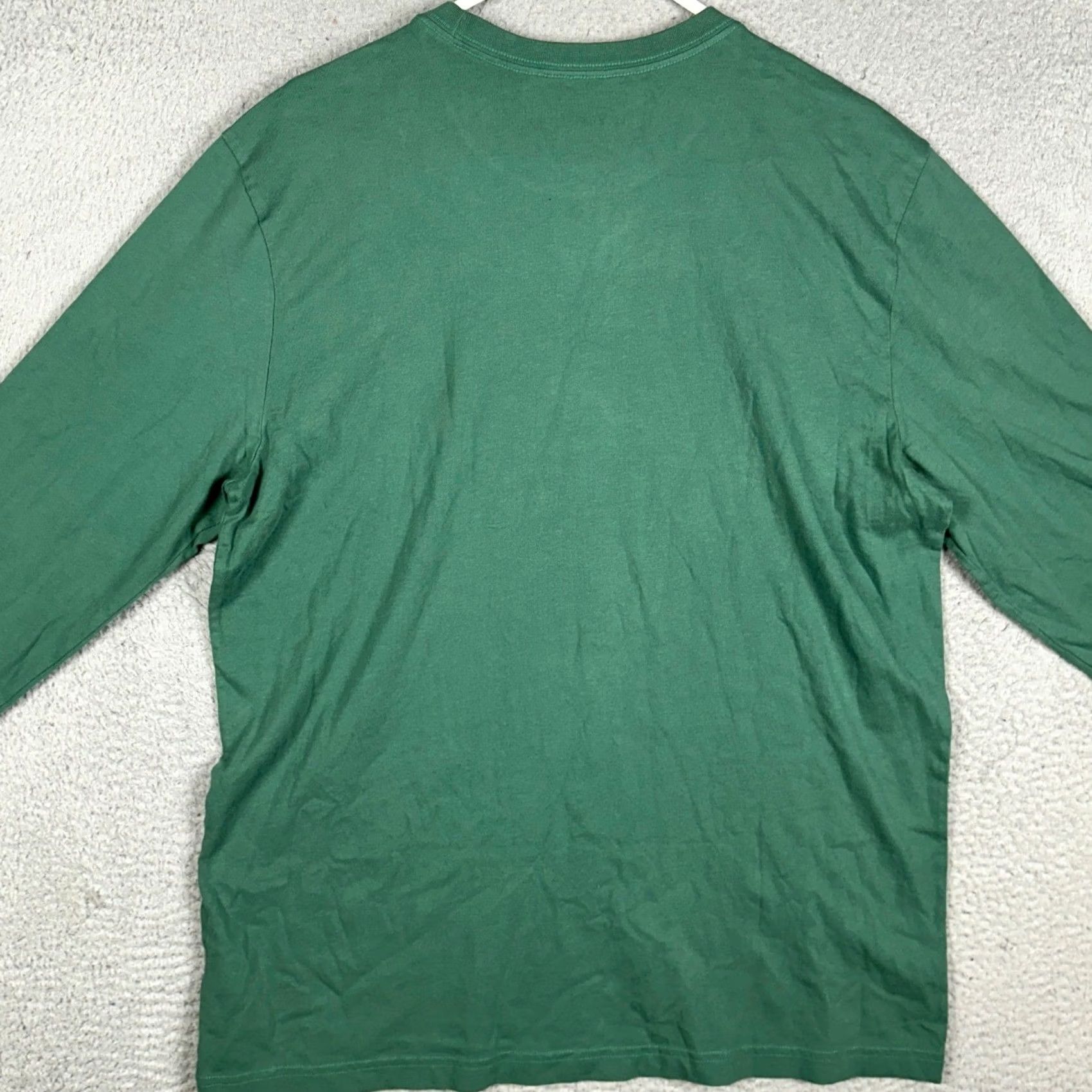 Life is Good Life is Good Crusher T-Shirt Mens Large Green Man Cave Dog Long Sleeve Crew Neck Graphic Print, Regular, Cotton, 100%, Machine Washable Size US L / EU 52-54 / 3 - 3 Thumbnail