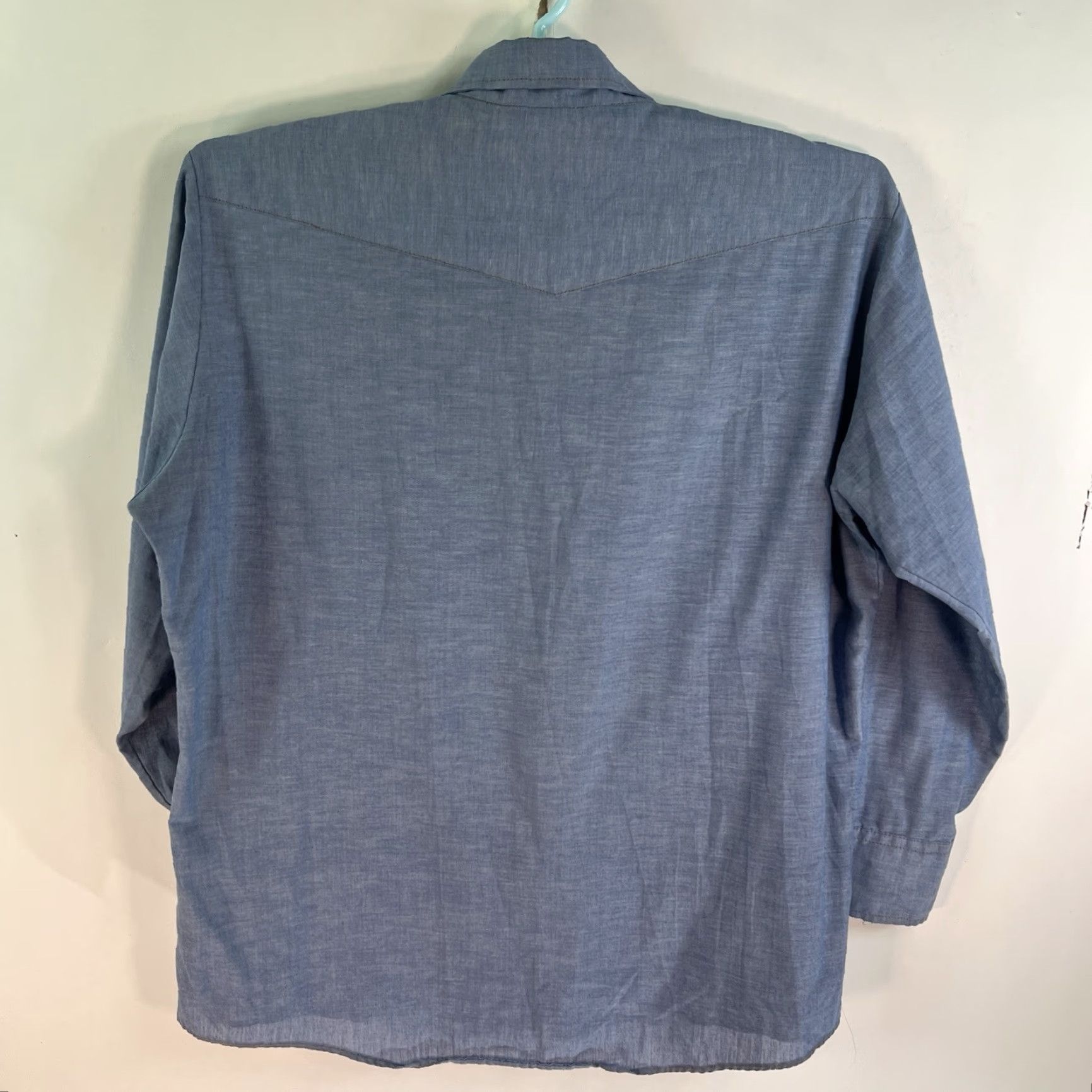 Vintage VTG Saddle King Western Pearl Snap Long Sleeve Shirt Mens XL Blue Long Sleeve Shirt Size US XL / EU 56 / 4 - 6 Thumbnail