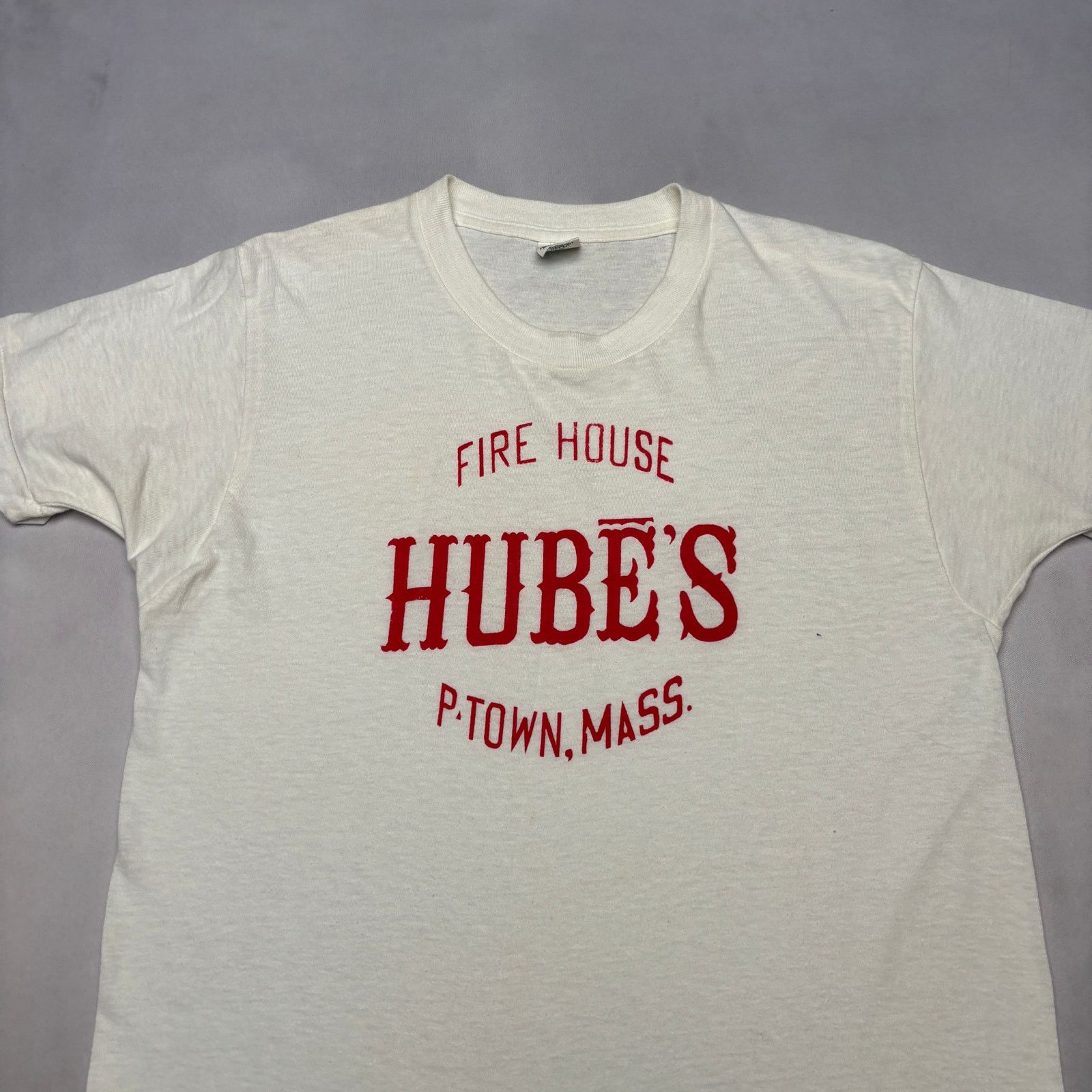 Vintage VTG 70s Fire House Hube P Town Mass Shirt Medium Mayo Spruce Size US M / EU 48-50 / 2 - 2 Thumbnail