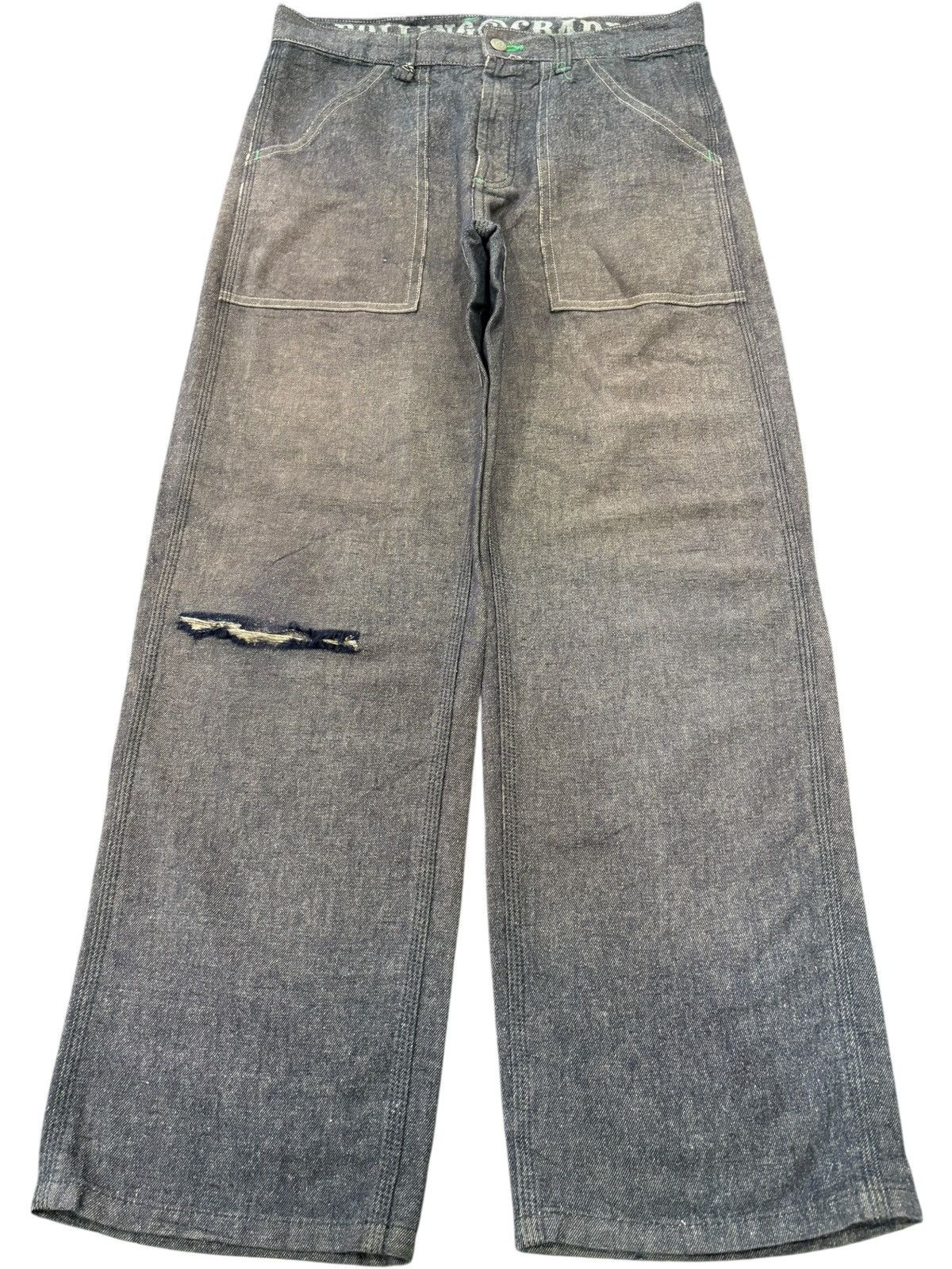 Japanese Brand Vintage Japanese Brand Distressed Baggy Baker Pants Jeans Size US 34 / EU 50 - 1 Thumbnail