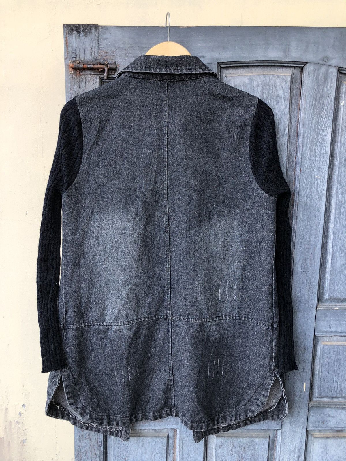 Japanese Brand Shirt Denim British Patch Pin Studed Knit Longsleeve Style Size US M / EU 48-50 / 2 - 10 Thumbnail