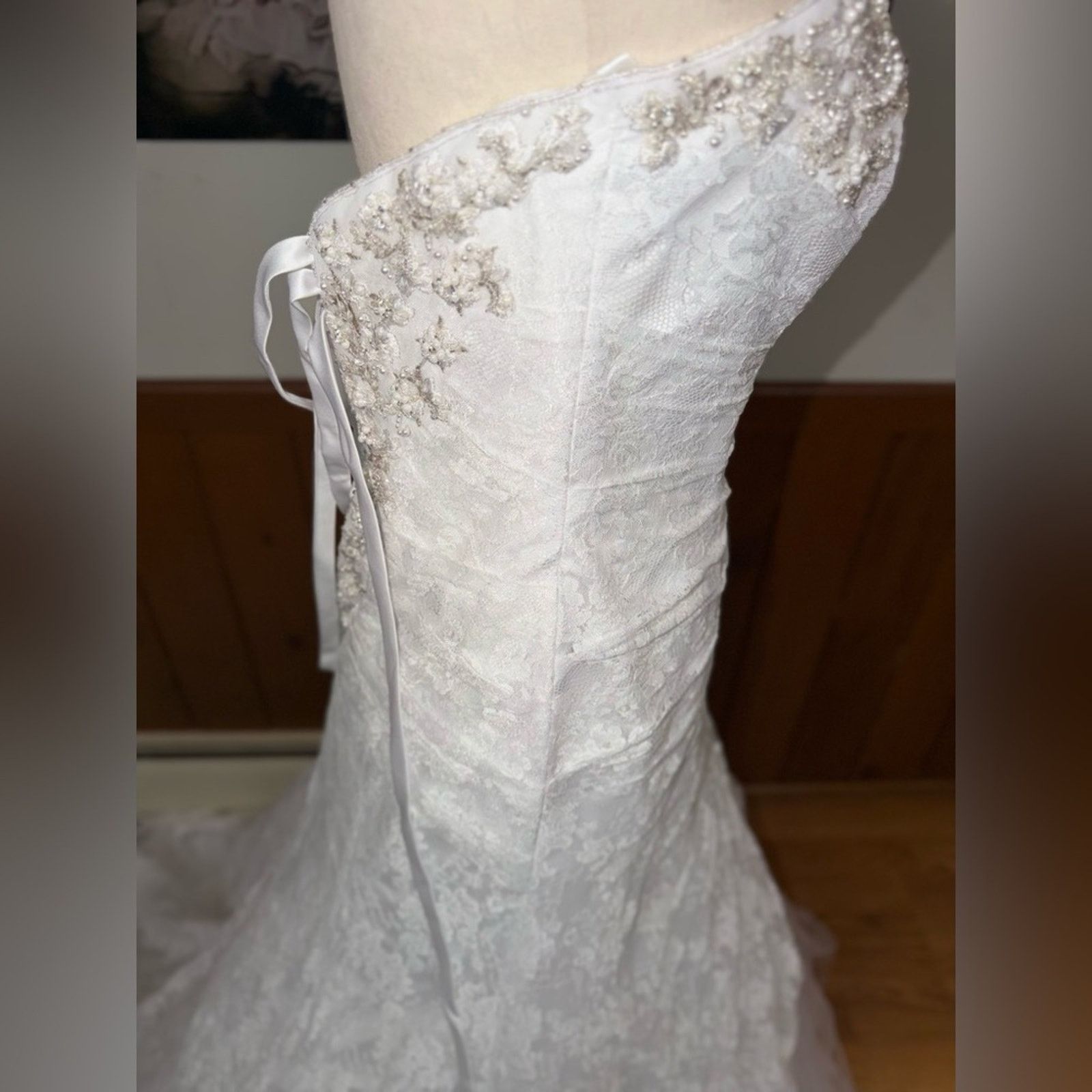 Other Beautiful David’s Bridal Lace Wedding Gown Size M / US 6-8 / IT 42-44 - 6 Thumbnail