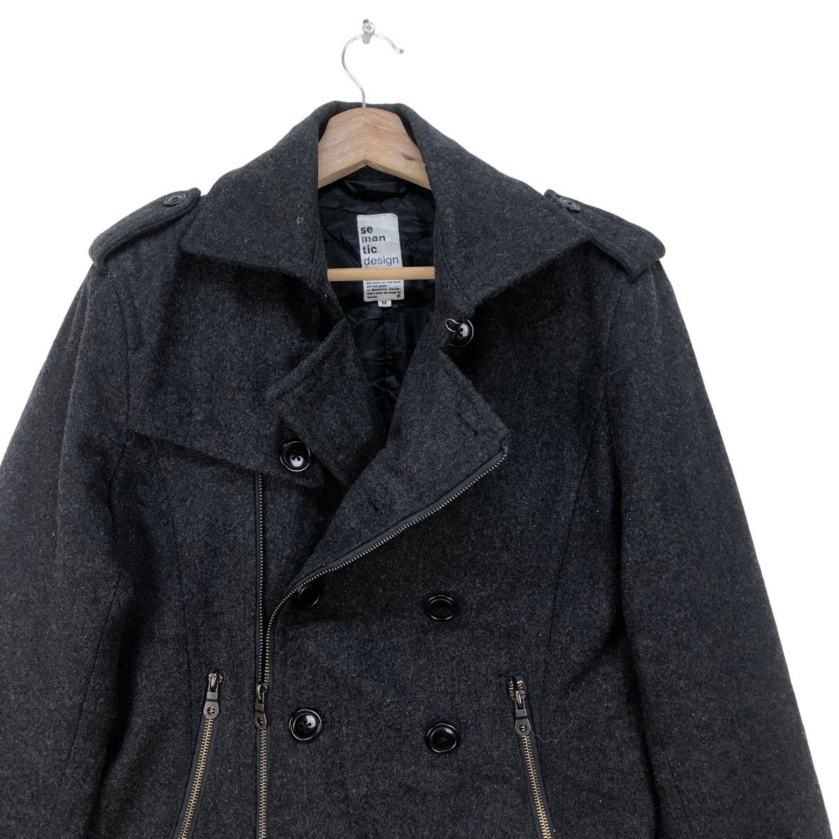 HRMTG 🔥Japanese Brand Semantic Design Double Collar Jacket Size US S / EU 44-46 / 1 - 3 Thumbnail