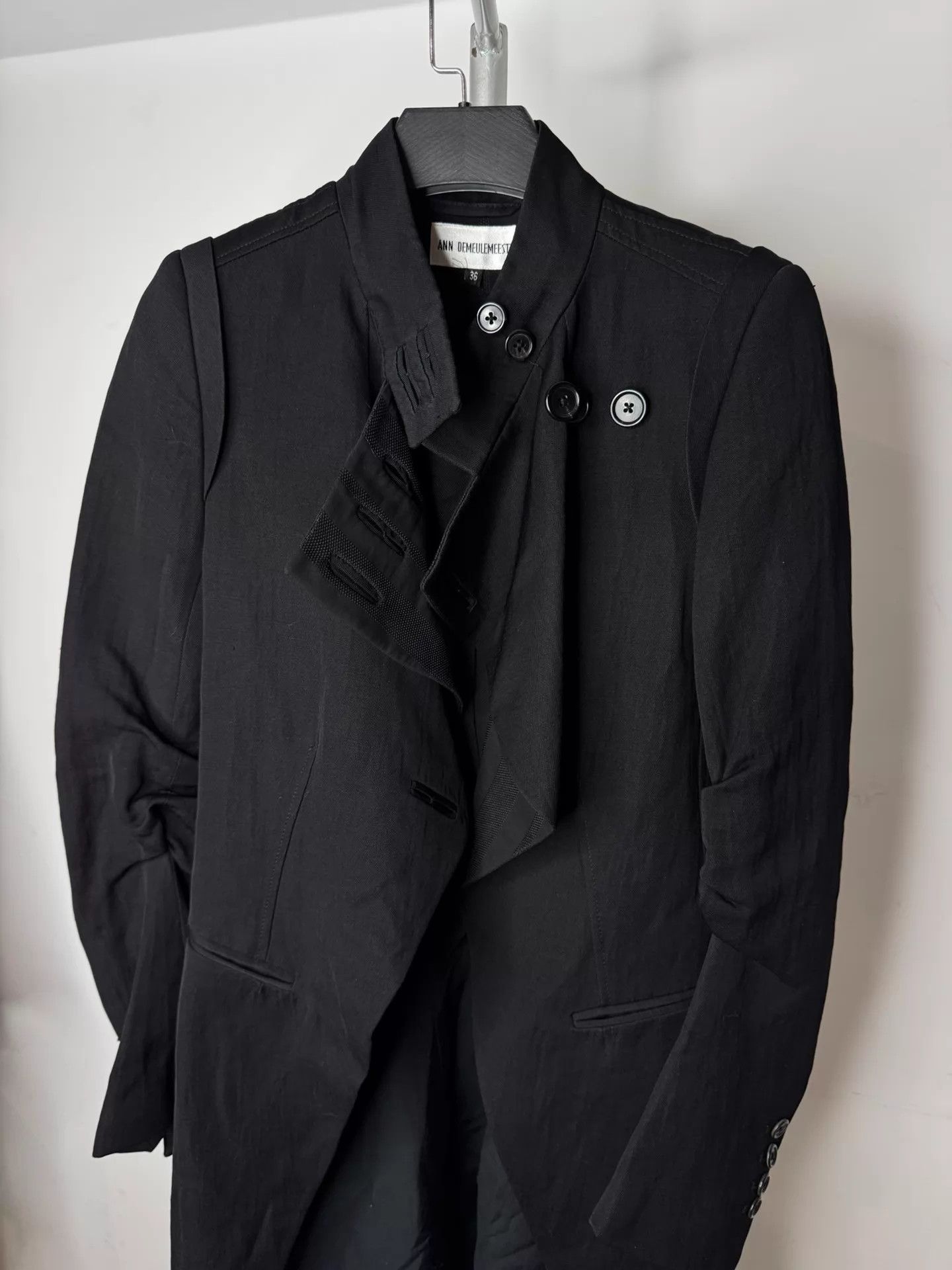 Ann Demeulemeester AnnDemeulemeester 05SS Napoleon Wool ElbowPleats 36W Size XS / US 0-2 / IT 36-38 - 4 Thumbnail