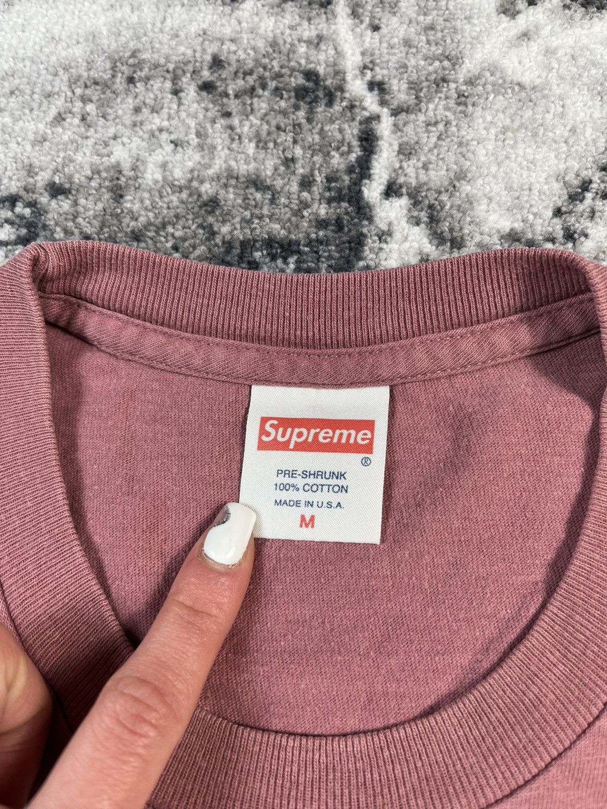 Supreme Supreme Runner Tee Dark Rose Bunny Graphic USA M Fits S-M Size US M / EU 48-50 / 2 - 7 Thumbnail