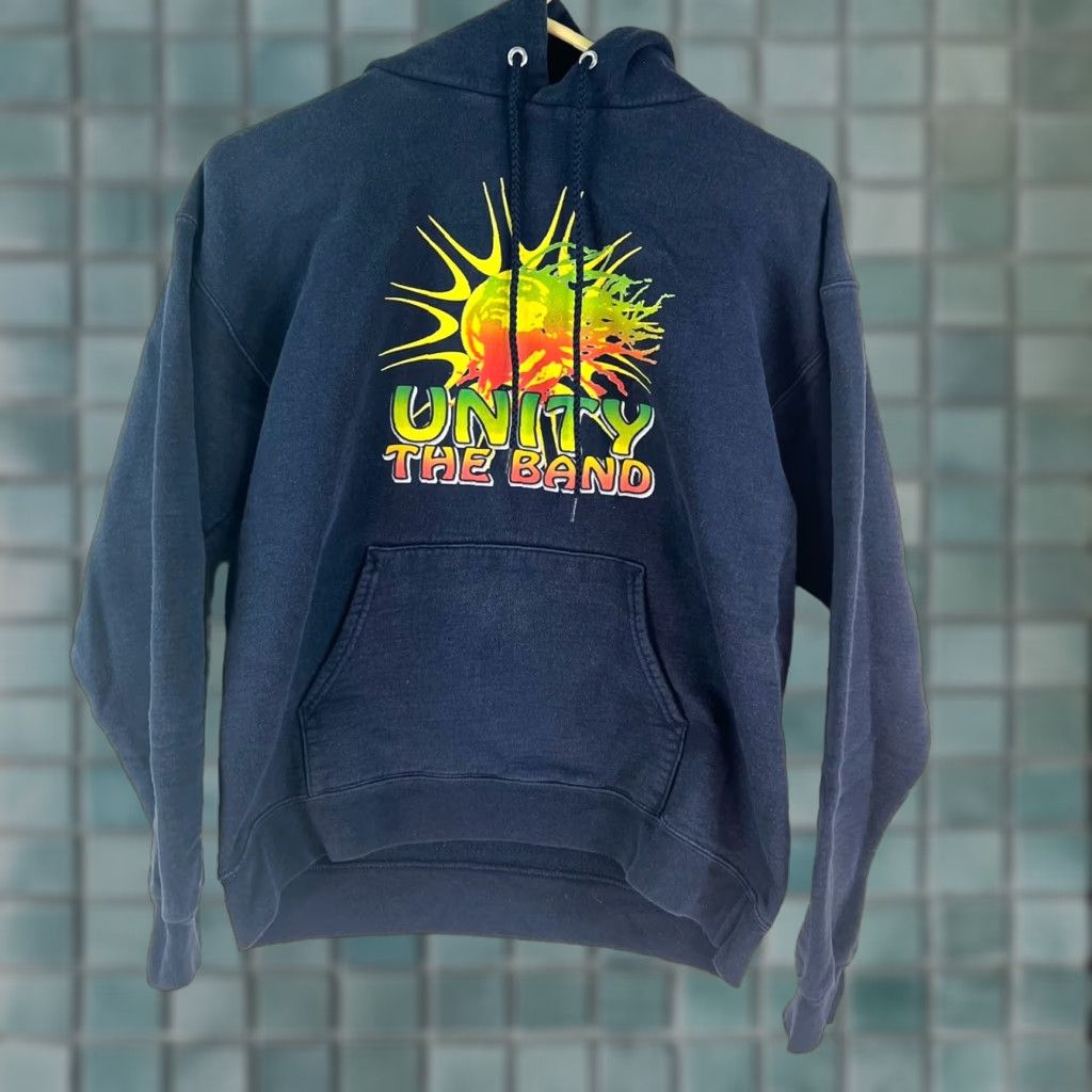 Hanes Hanes Hoodie Mens S Black Unity The Band Raga Graphic Print Sweatshirt Hooded Band Mens Size US S / EU 44-46 / 1 - 1 Thumbnail
