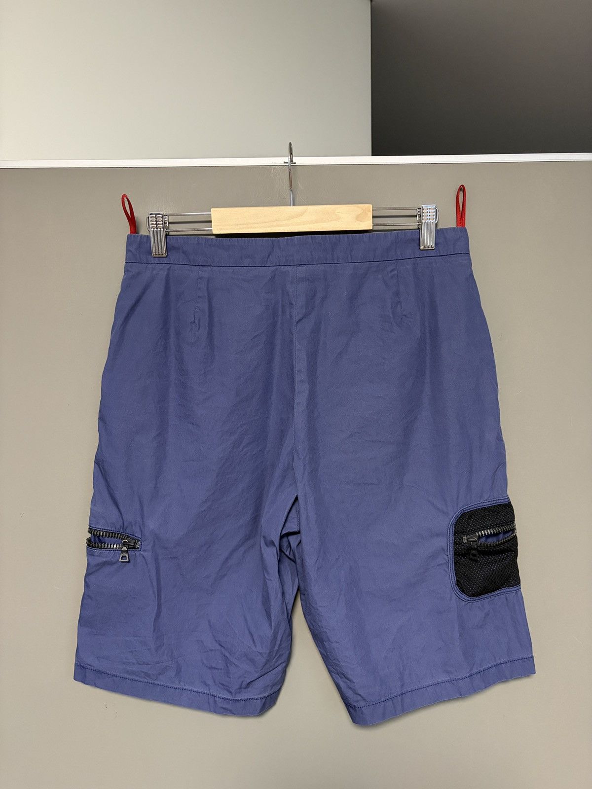 Prada Prada Blue Nylon Light Cargo Shorts Size US 30 / EU 46 - 3 Thumbnail