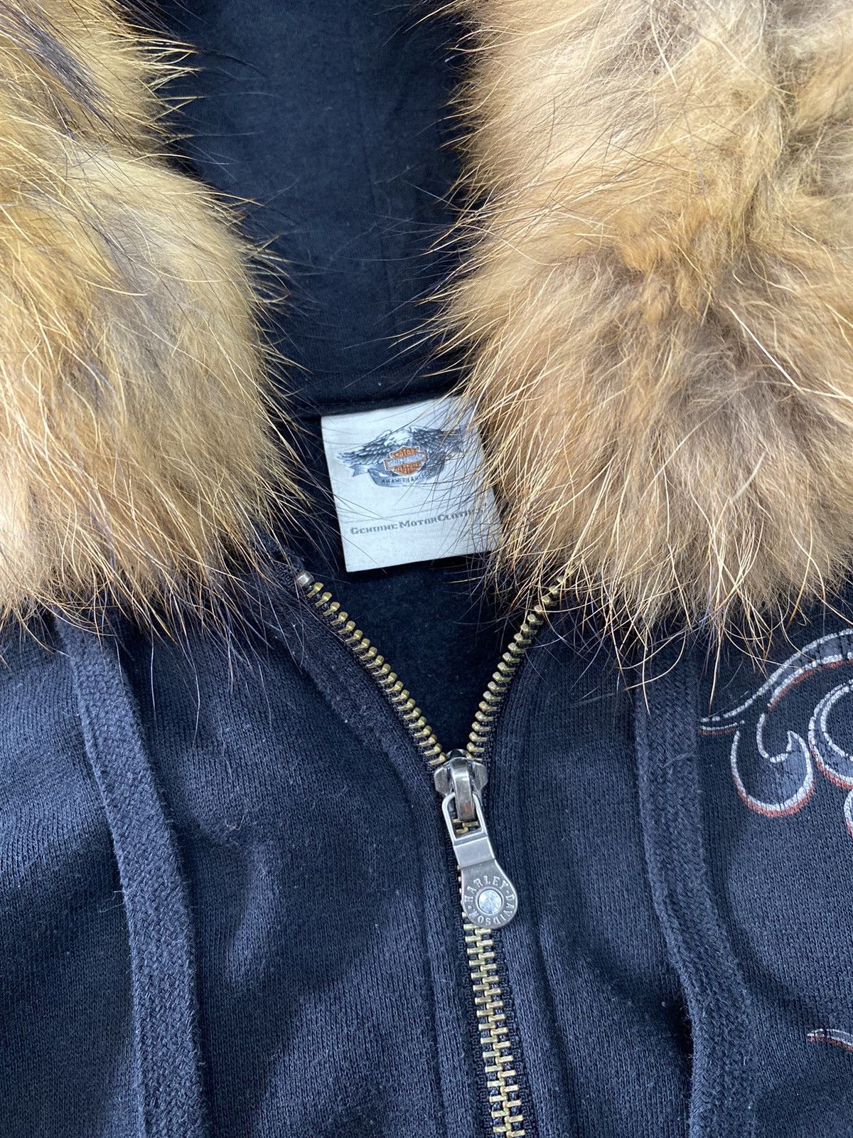 Harley Davidson × If Six Was Nine × Vintage Fur Hoodie studdet harley davidson Lgb Styled Size US M / EU 48-50 / 2 - 6 Thumbnail