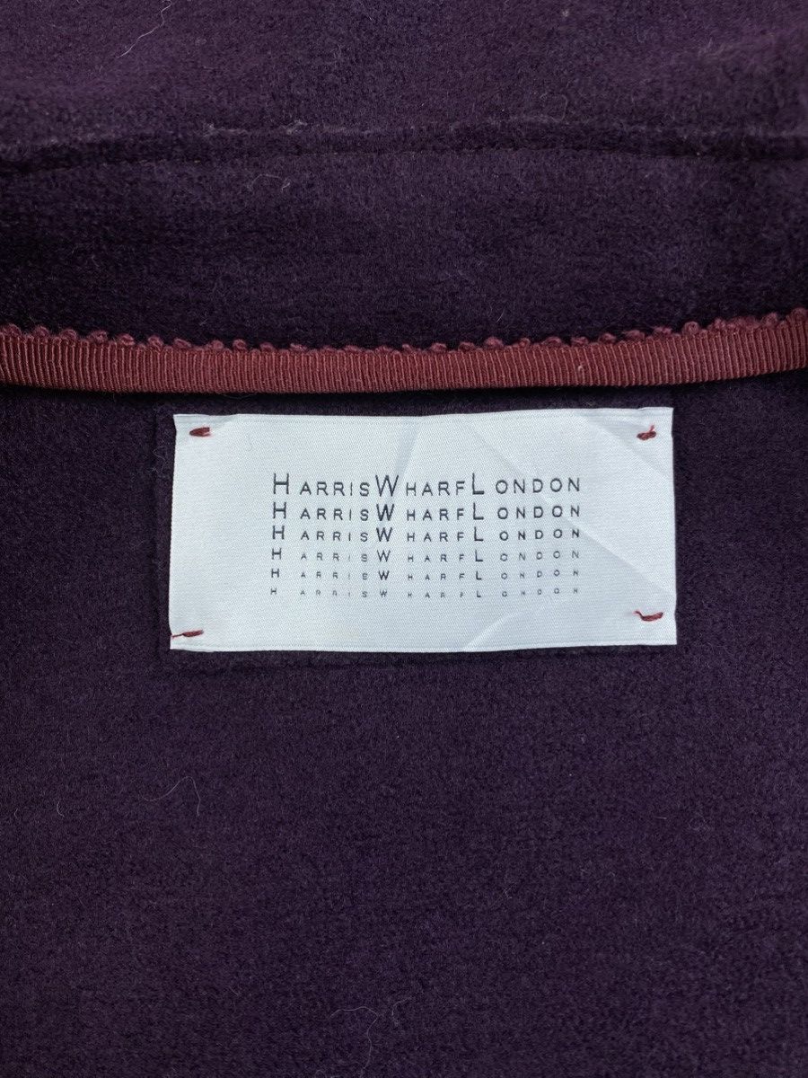 Harris Wharf London 🔥Harris Wharf London Purple Wool Coat Jacket Size S / US 4 / IT 40 - 9 Thumbnail