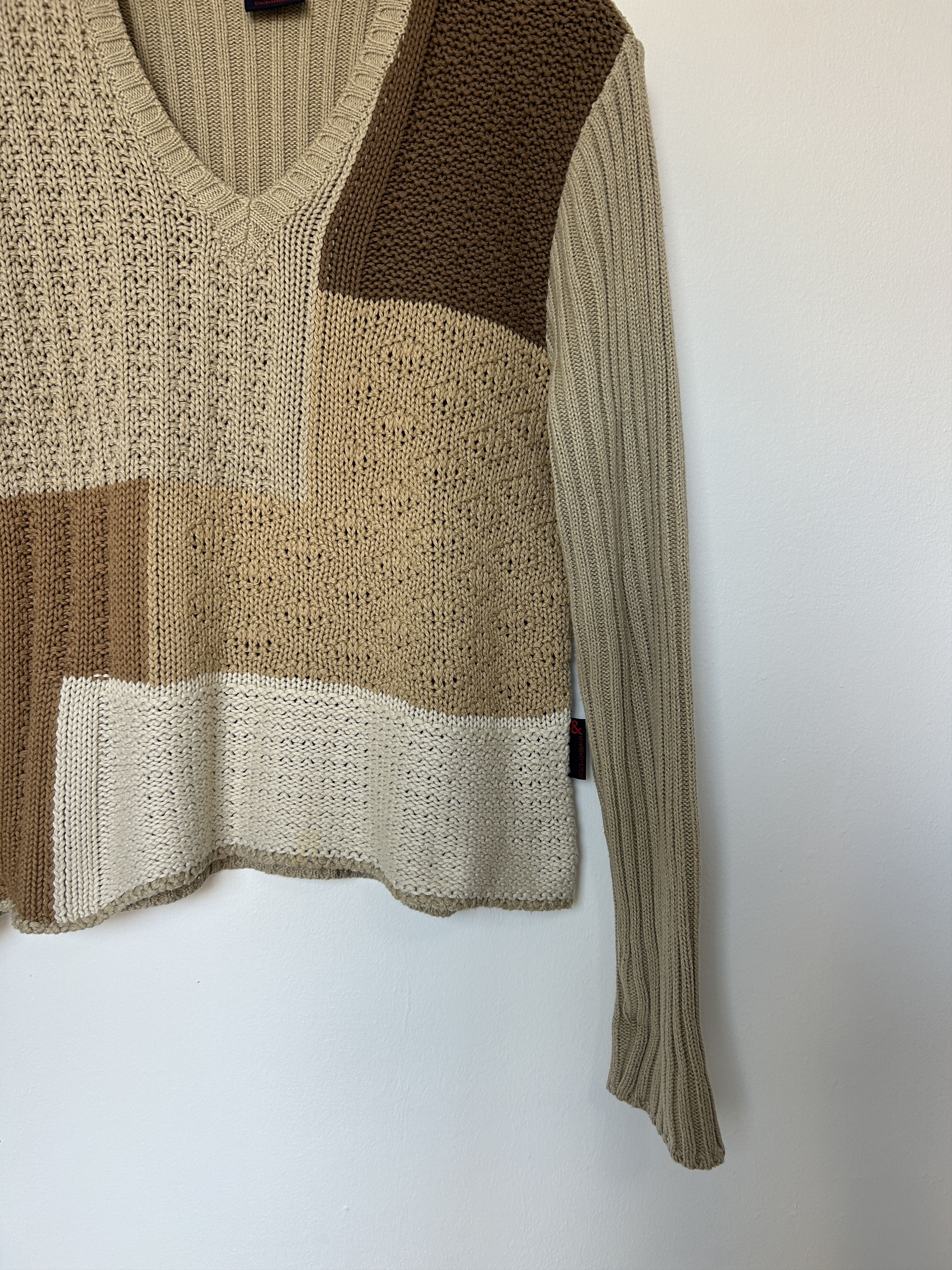 Dolce & Gabbana Dolce & Gabbana Knitwear v-neck vintage sweater Size M / US 6-8 / IT 42-44 - 5 Thumbnail