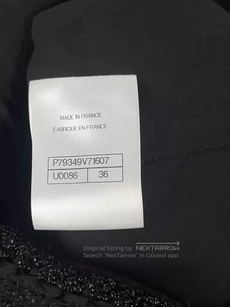 Chanel Chanel 25S popular black glitter two-pocket tweed jacket Size XS / US 0-2 / IT 36-38 - 5 Thumbnail