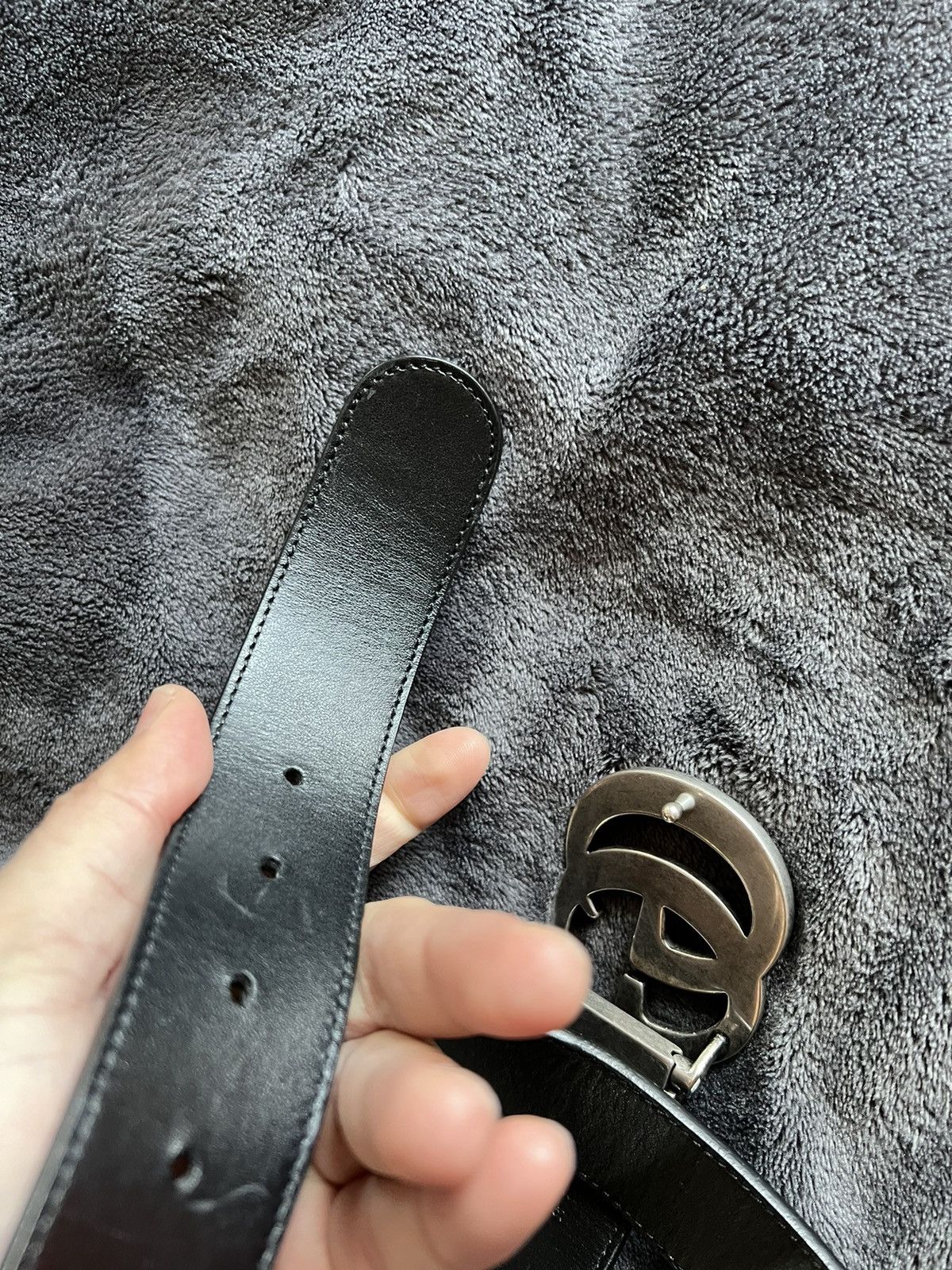 Gucci GUCCI GG MARMONT REVERSIBLE BELT Size 40 - 16 Thumbnail