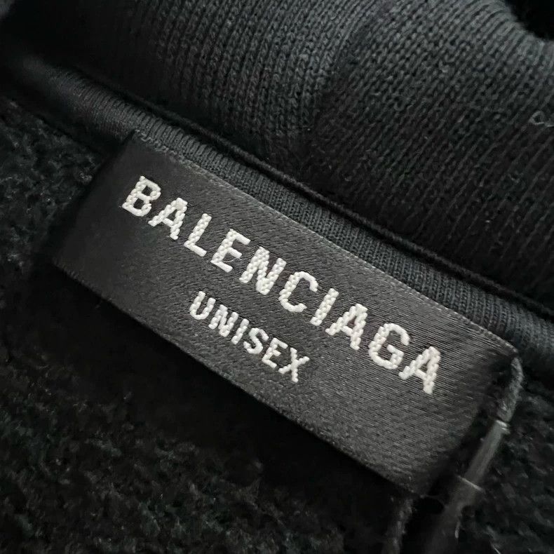 Balenciaga Balenciaga Black letter logo printed hoodie Size US L / EU 52-54 / 3 - 6 Thumbnail