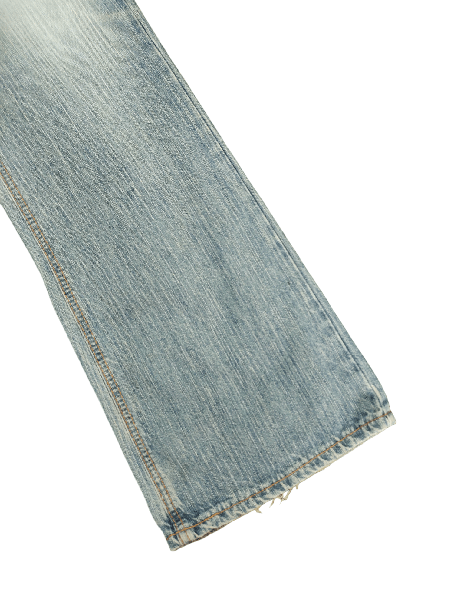 Edwin Flare Jeans Edwin XV Distress Faded Boot Cut Y2k Mudmax Size US 31 - 17 Thumbnail