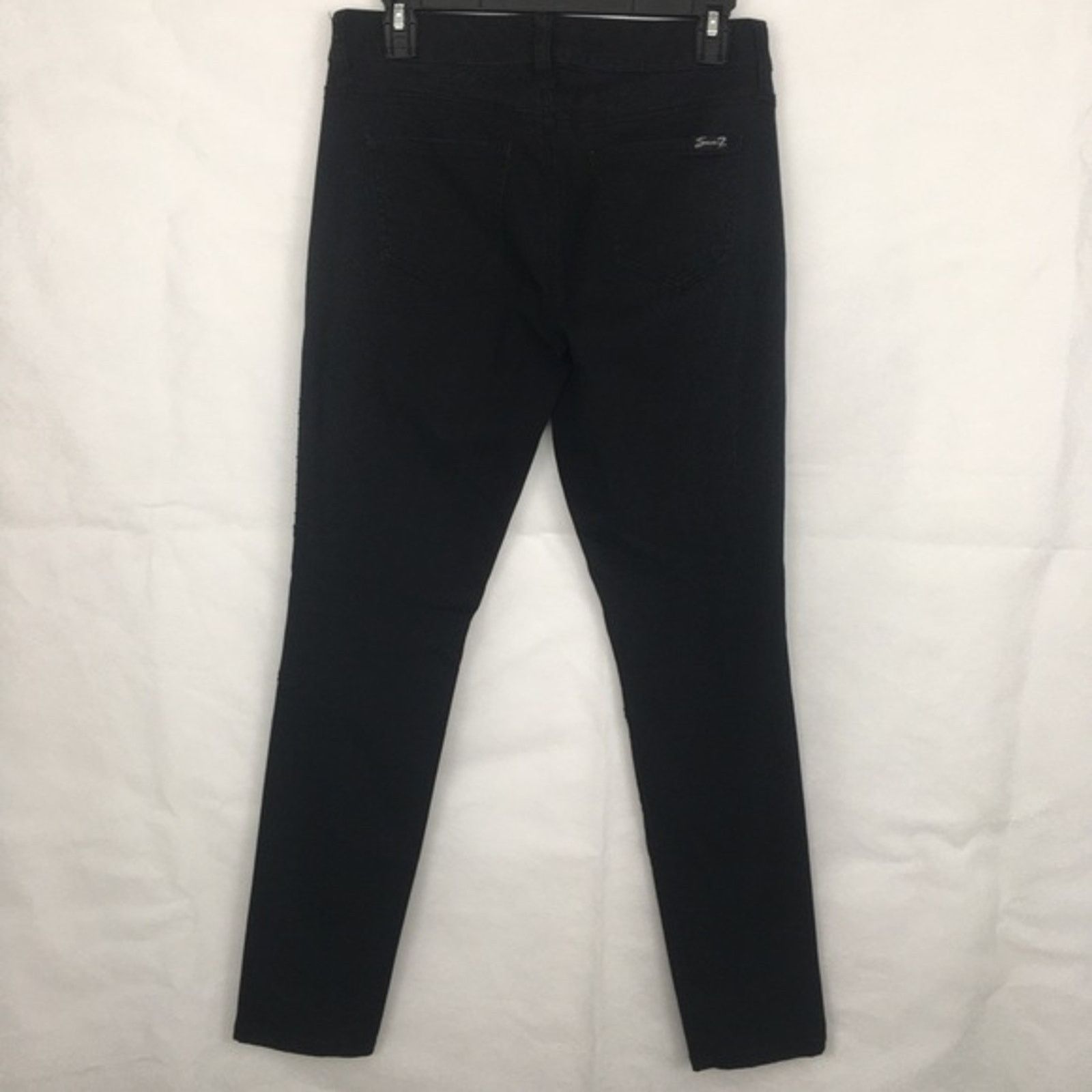 Seven 7 Seven7 Jeans Women's Straight Leg Ankle MOTO Size 4 Size 27" / US 4 / IT 40 - 3 Thumbnail