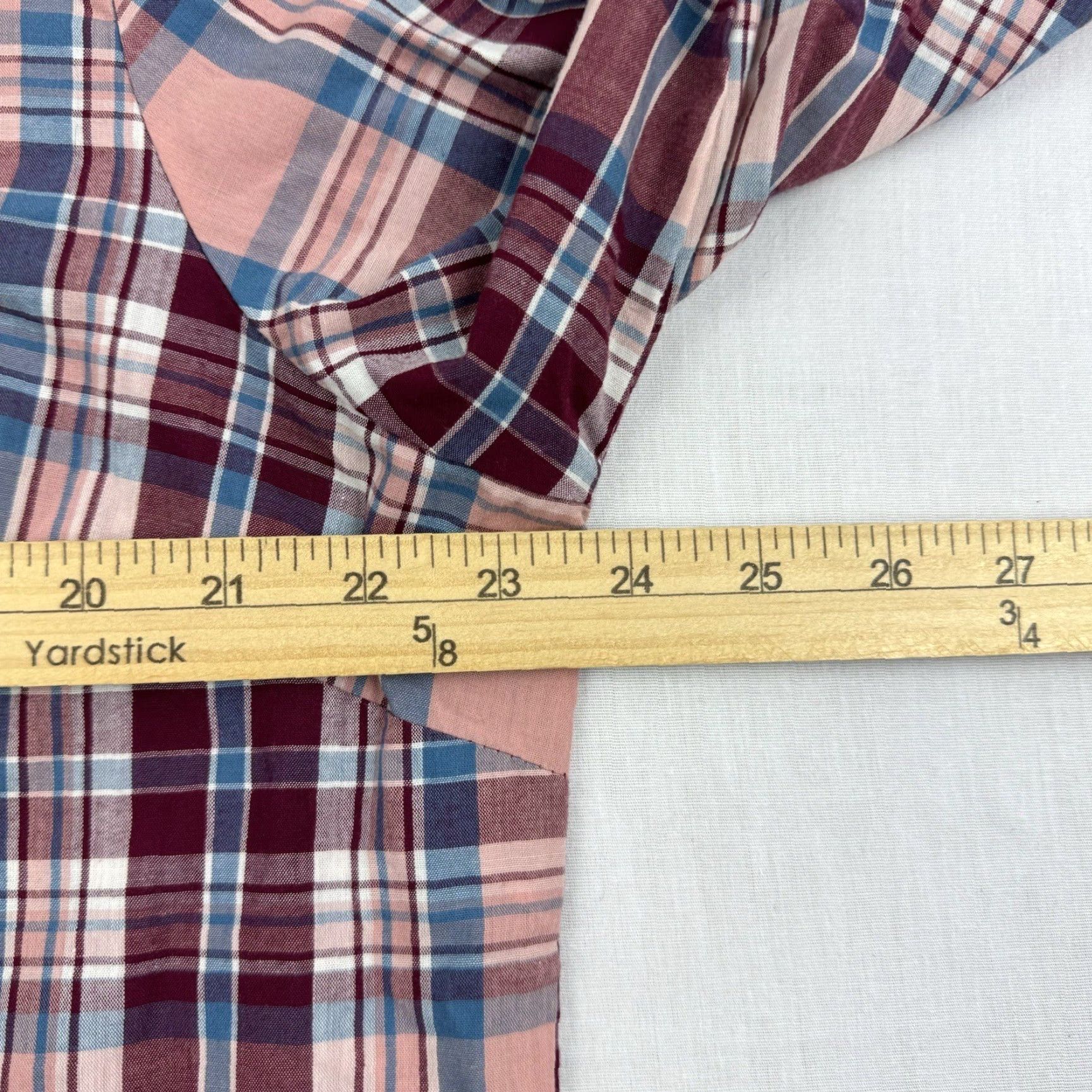 Wrangler Vintage Wrangler Cowgirl Shirt Women XL Pink Red Plaid Western Y2K Pearl Snap Size XL / US 12-14 / IT 48-50 - 7 Thumbnail
