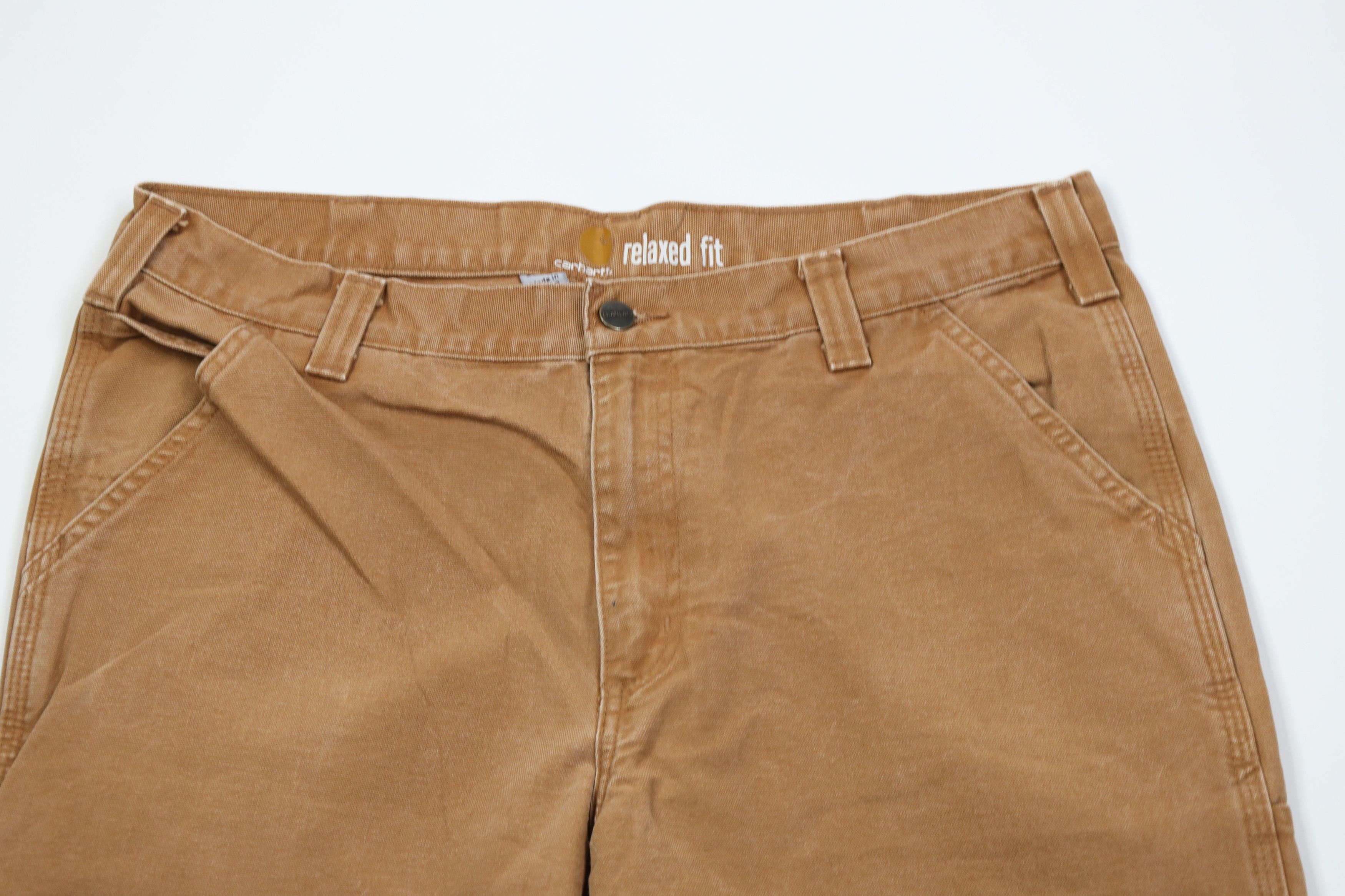 Carhartt Vintage Y2K Carhartt Relaxed Canvas Wide Leg Dungaree Pants Size US 36 / EU 52 - 2 Thumbnail