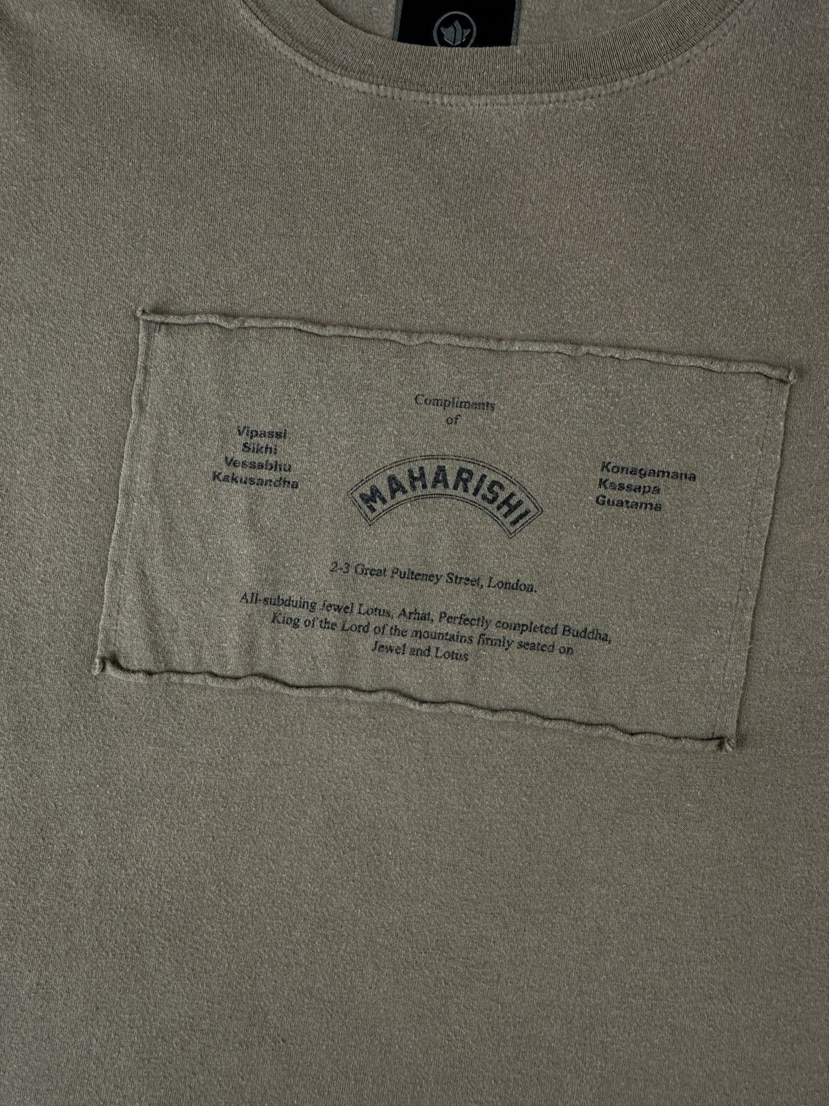 Maharishi Maharishi Mens Olive Centre Graphic Print Logo T-Shirt Size US S / EU 44-46 / 1 - 4 Thumbnail