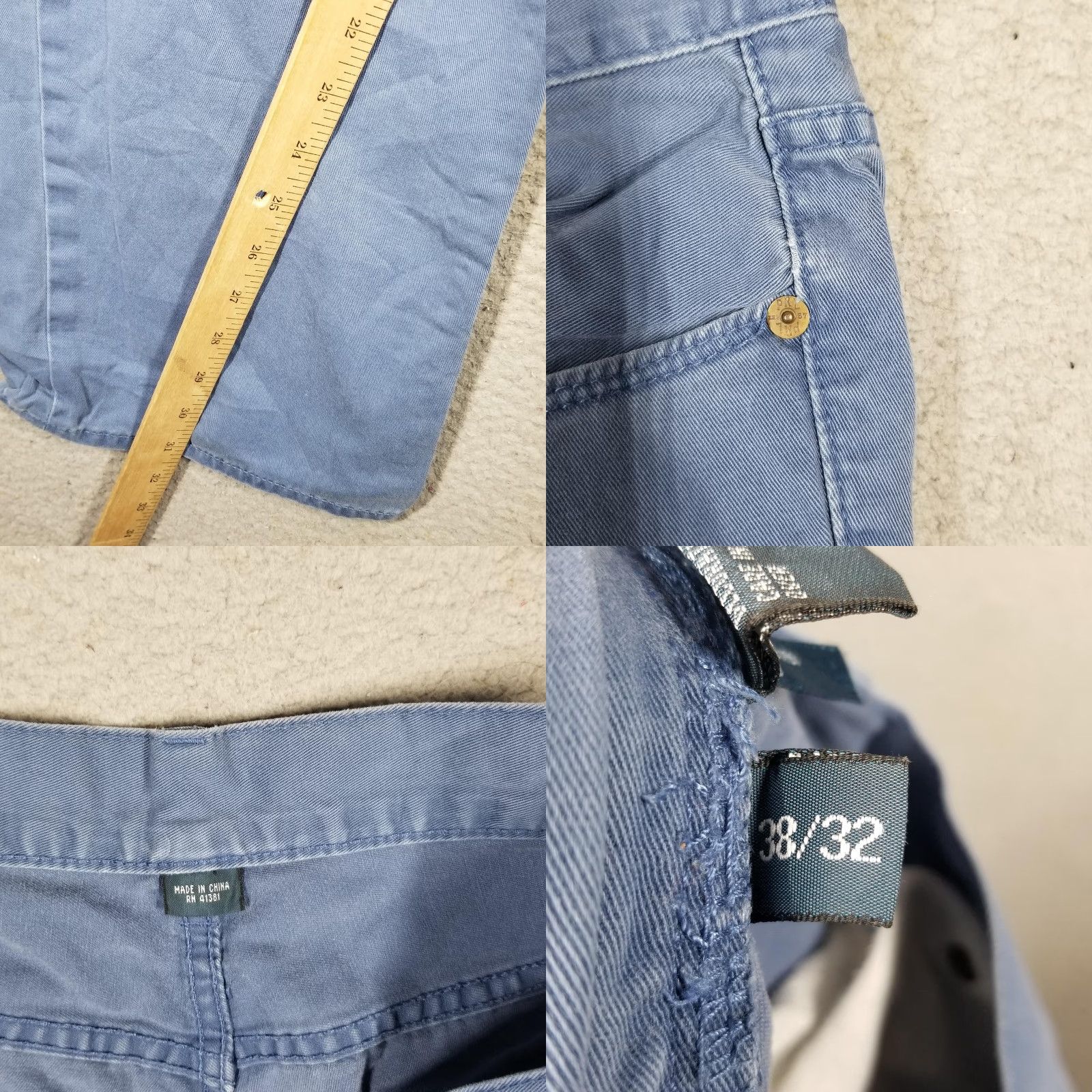Polo Ralph Lauren VINTAGE Polo Ralph Lauren Jeans Mens 38x32 Blue 5-Pocket Twill Embroidered Pony Casual Mens Size US M / EU 48-50 / 2 - 8 Thumbnail