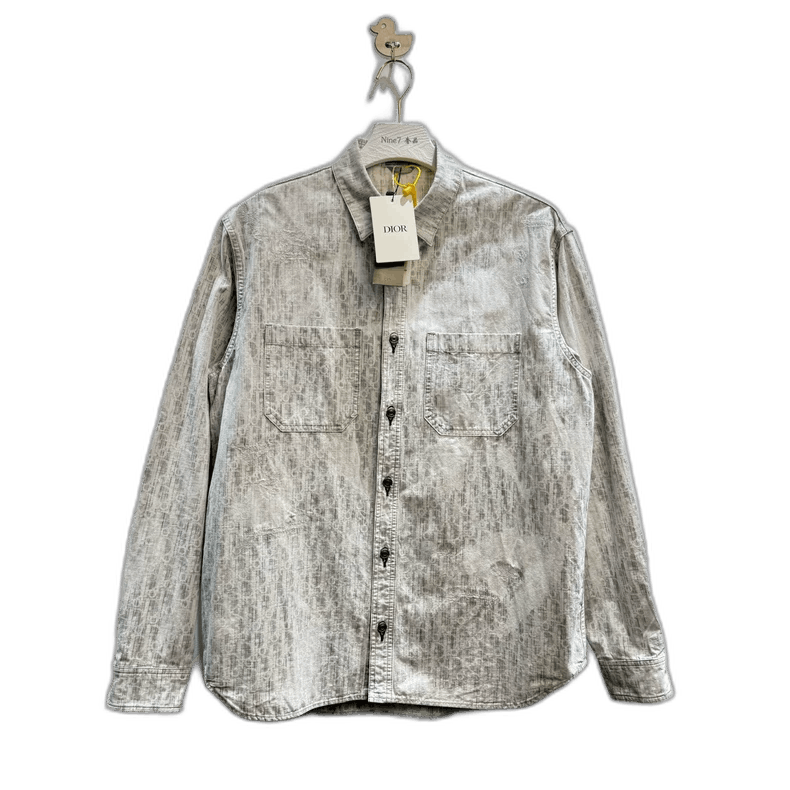 Dior Dior Oblique Logo Long Sleeve Shirt Jacket Size US M / EU 48-50 / 2 - 1 Thumbnail