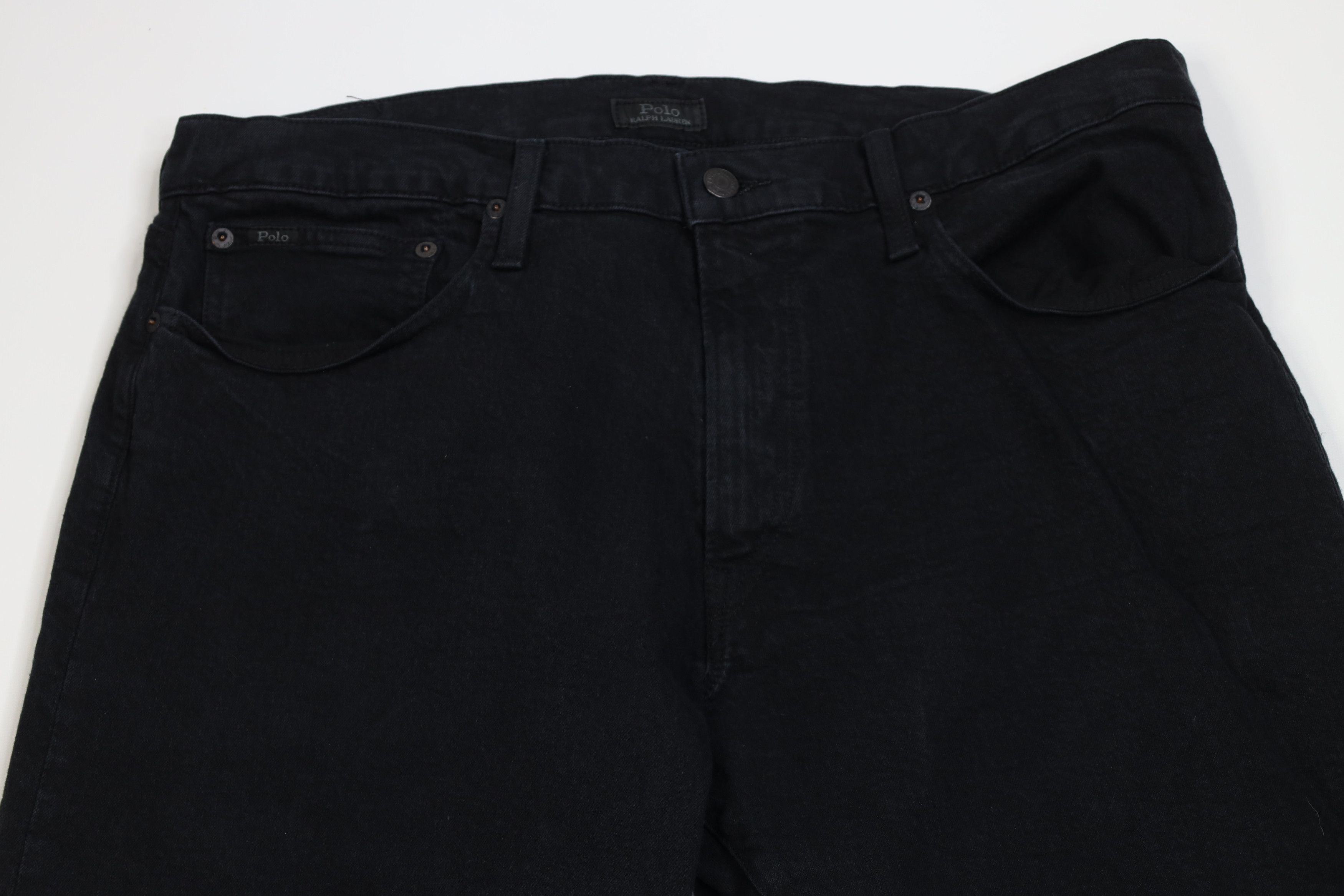 Ralph Lauren Vintage Ralph Lauren Stretch Wide Leg Denim Jeans Black Size US 36 / EU 52 - 2 Thumbnail